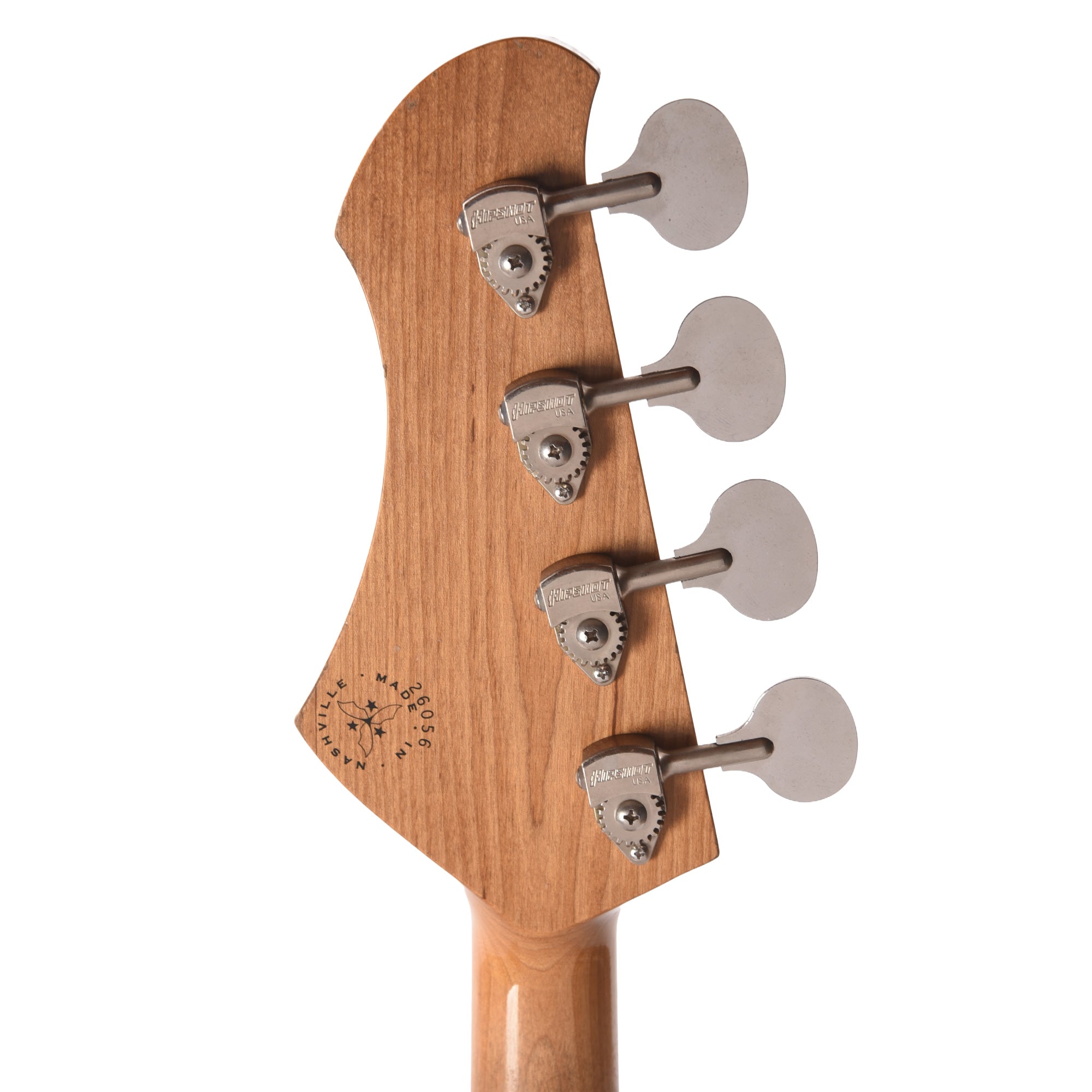Novo Ivorus Light Distress Maroon Burst w/Novo Jazzmaster Bass Pickups Electric Guitars / Solid Body