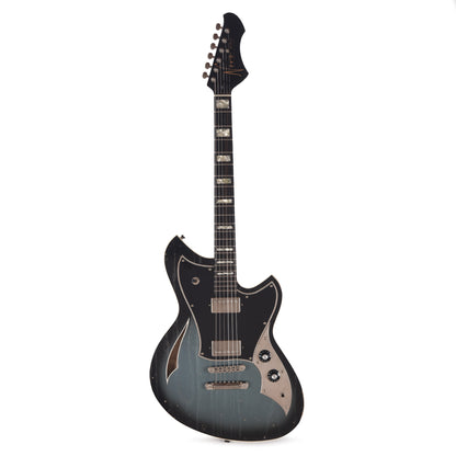 Novo Miris H2 Light Distress Pelham Burst w/Fralin Pure PAFs & Matching Headstock Electric Guitars / Solid Body