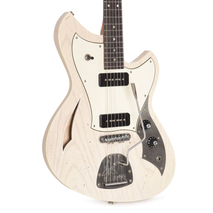 Novo Miris J Mary Kaye White Light Distress w/Fralin P-90 Pickups Electric Guitars / Solid Body