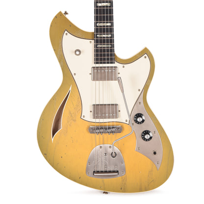 Novo Miris JHH Light Distress Royal Olive Burst w/Fralin Pure PAFs & Matching Headstock Electric Guitars / Solid Body