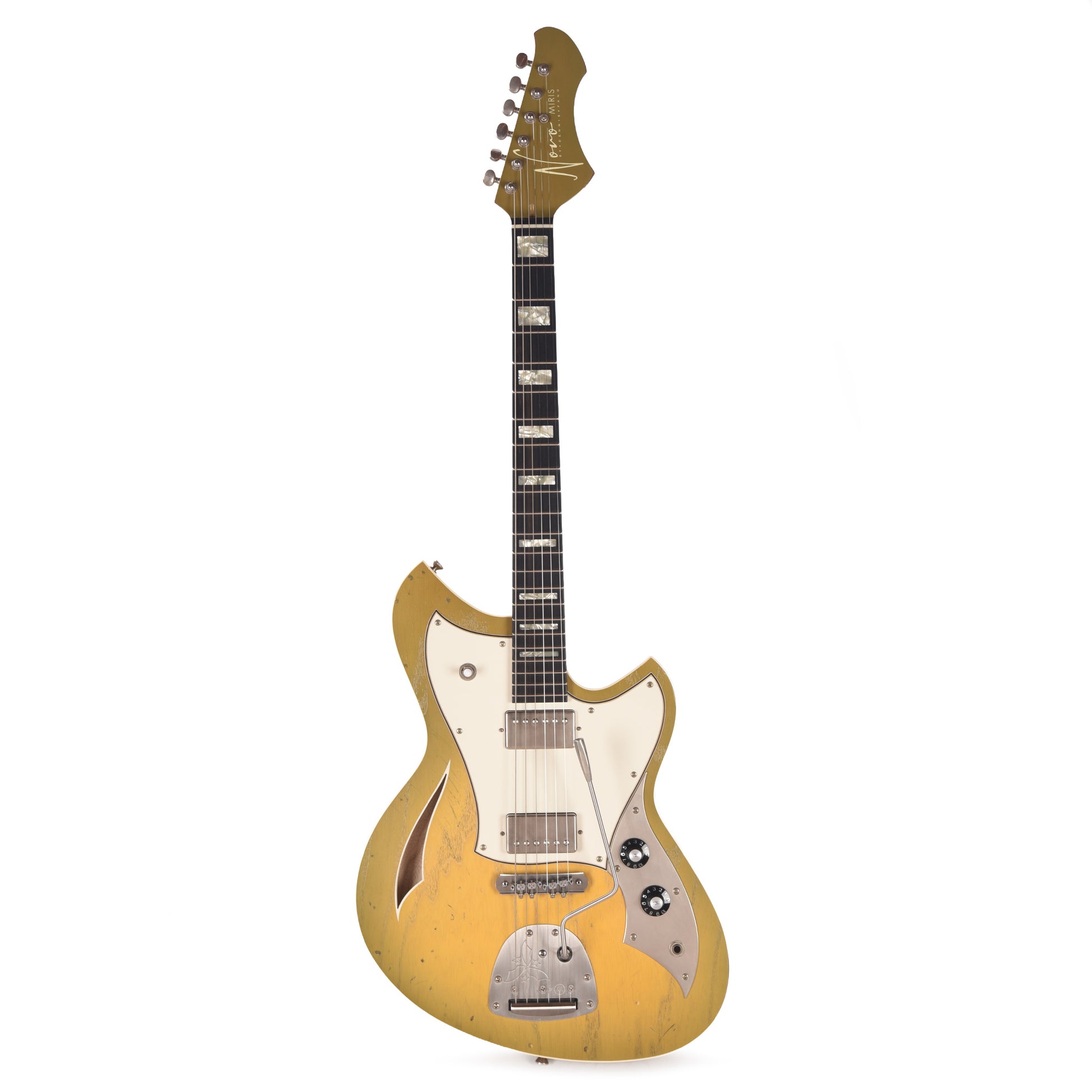 Novo Miris JHH Light Distress Royal Olive Burst w/Fralin Pure PAFs & Matching Headstock Electric Guitars / Solid Body