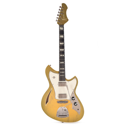Novo Miris JHH Light Distress Royal Olive Burst w/Fralin Pure PAFs & Matching Headstock Electric Guitars / Solid Body