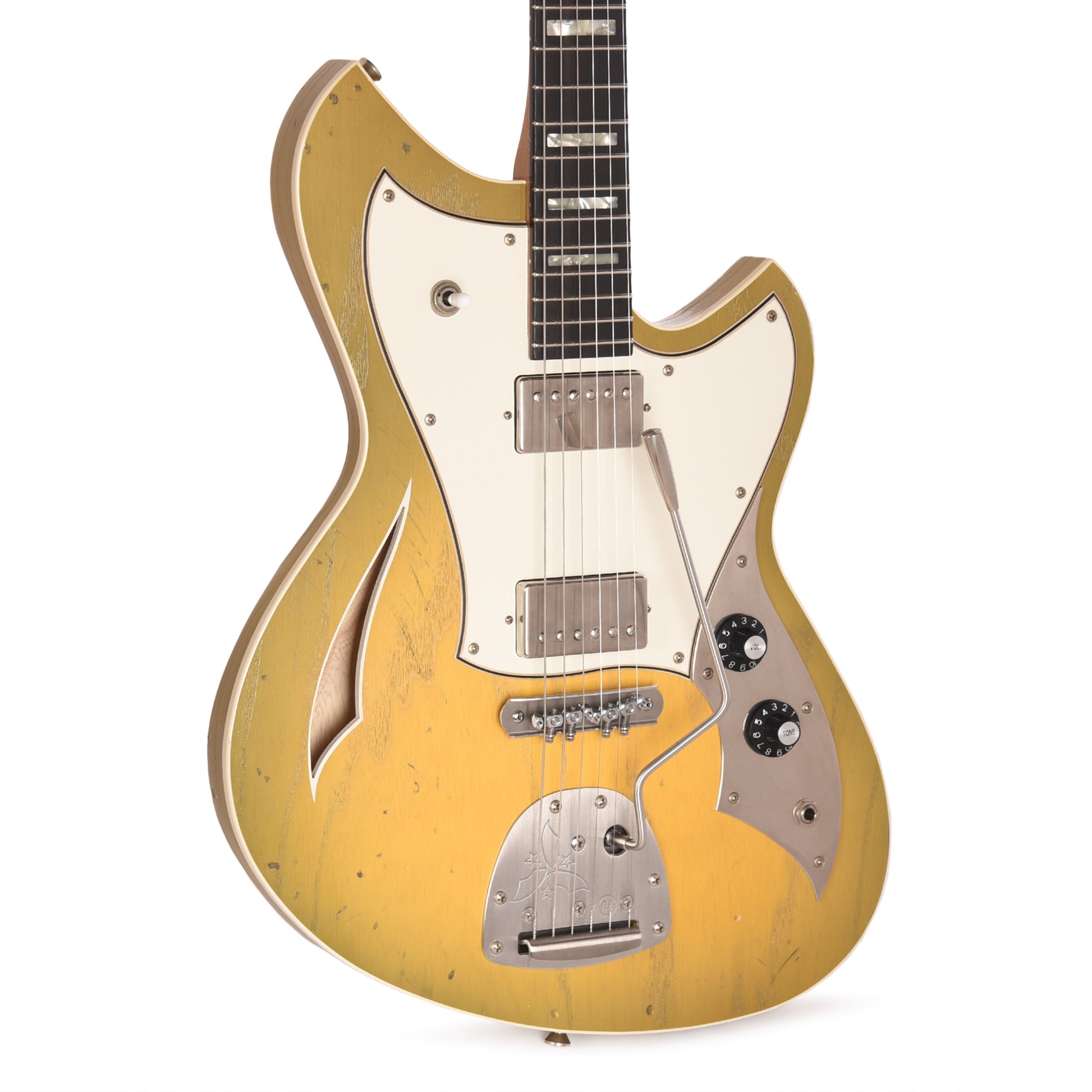 Novo Miris JHH Light Distress Royal Olive Burst w/Fralin Pure PAFs & Matching Headstock Electric Guitars / Solid Body