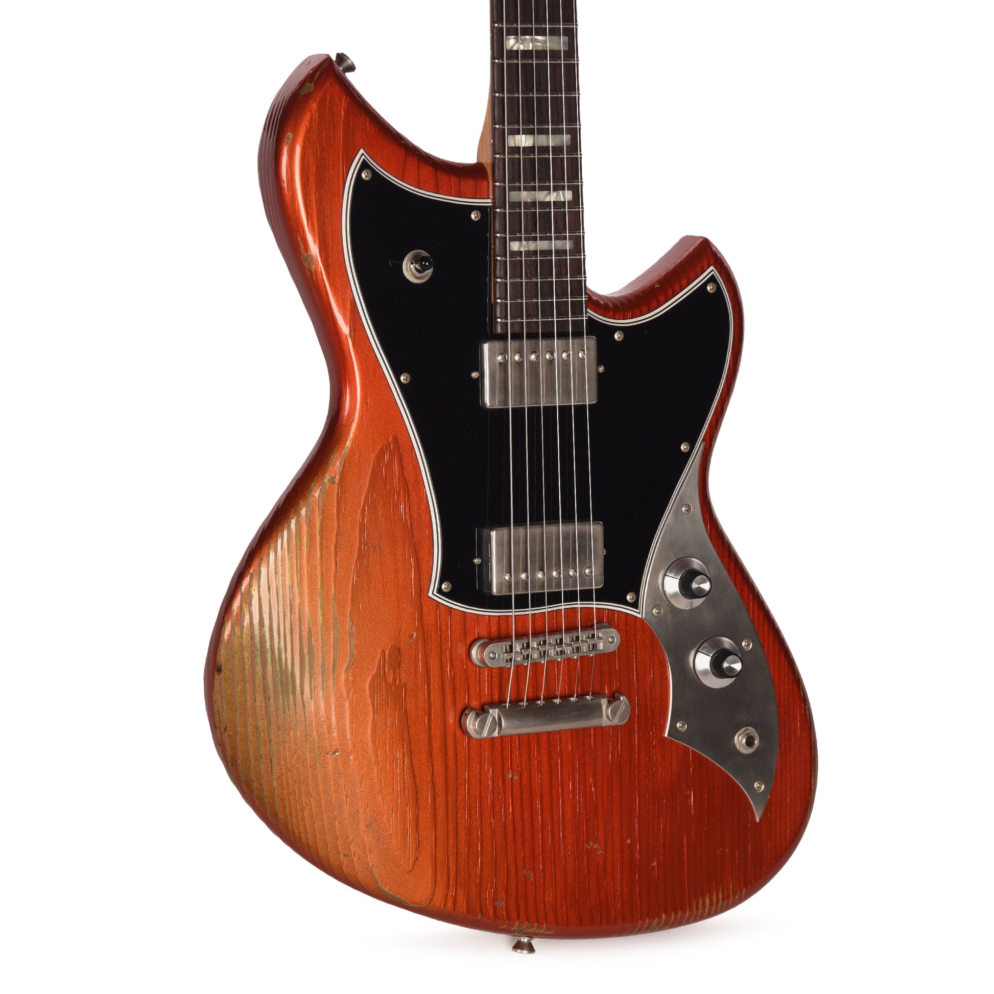 Novo Serus H2 Faded Sparkling Burgundy Medium Distress w/ Fralin Modern PAF Pickups Electric Guitars / Solid Body