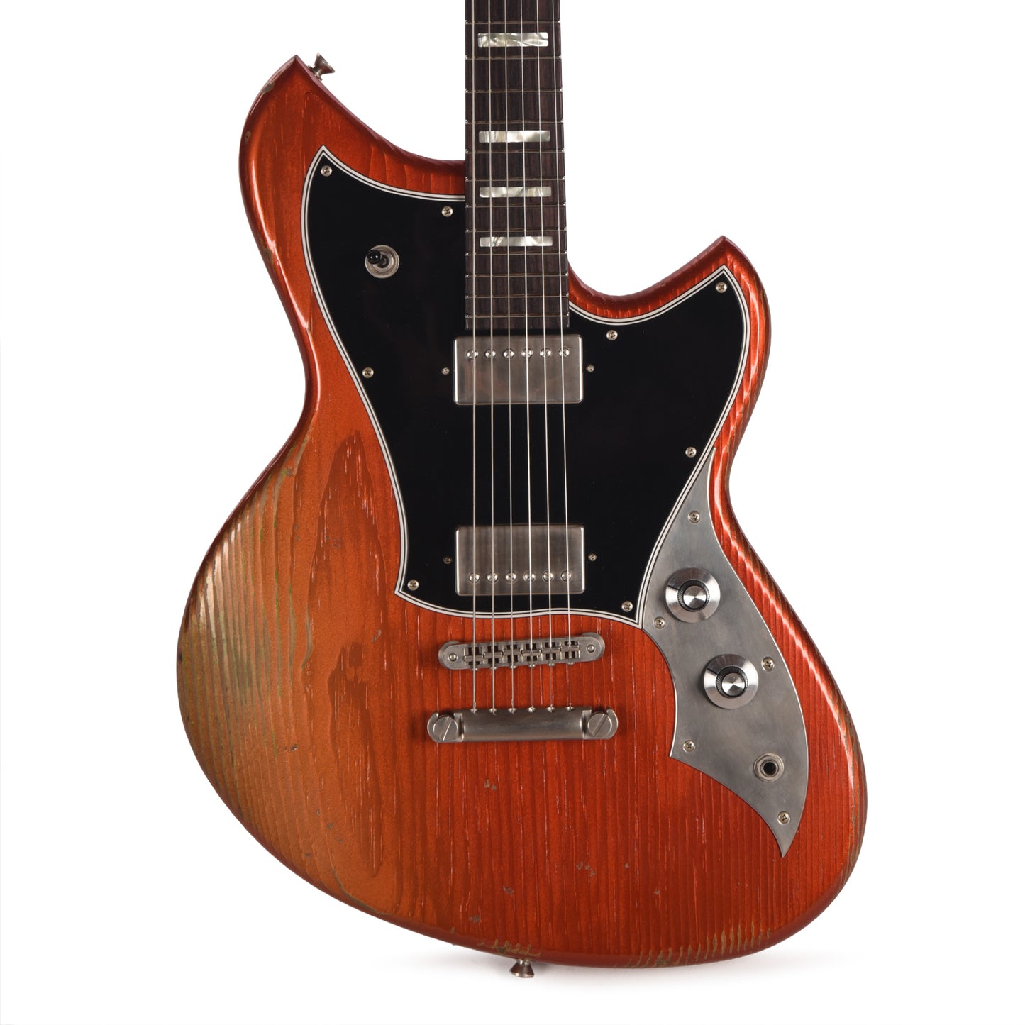 Novo Serus H2 Faded Sparkling Burgundy Medium Distress w/ Fralin Modern PAF Pickups Electric Guitars / Solid Body