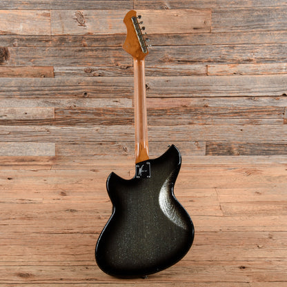 Novo Serus H2 Silver Sparkle over Bull Black Electric Guitars / Solid Body