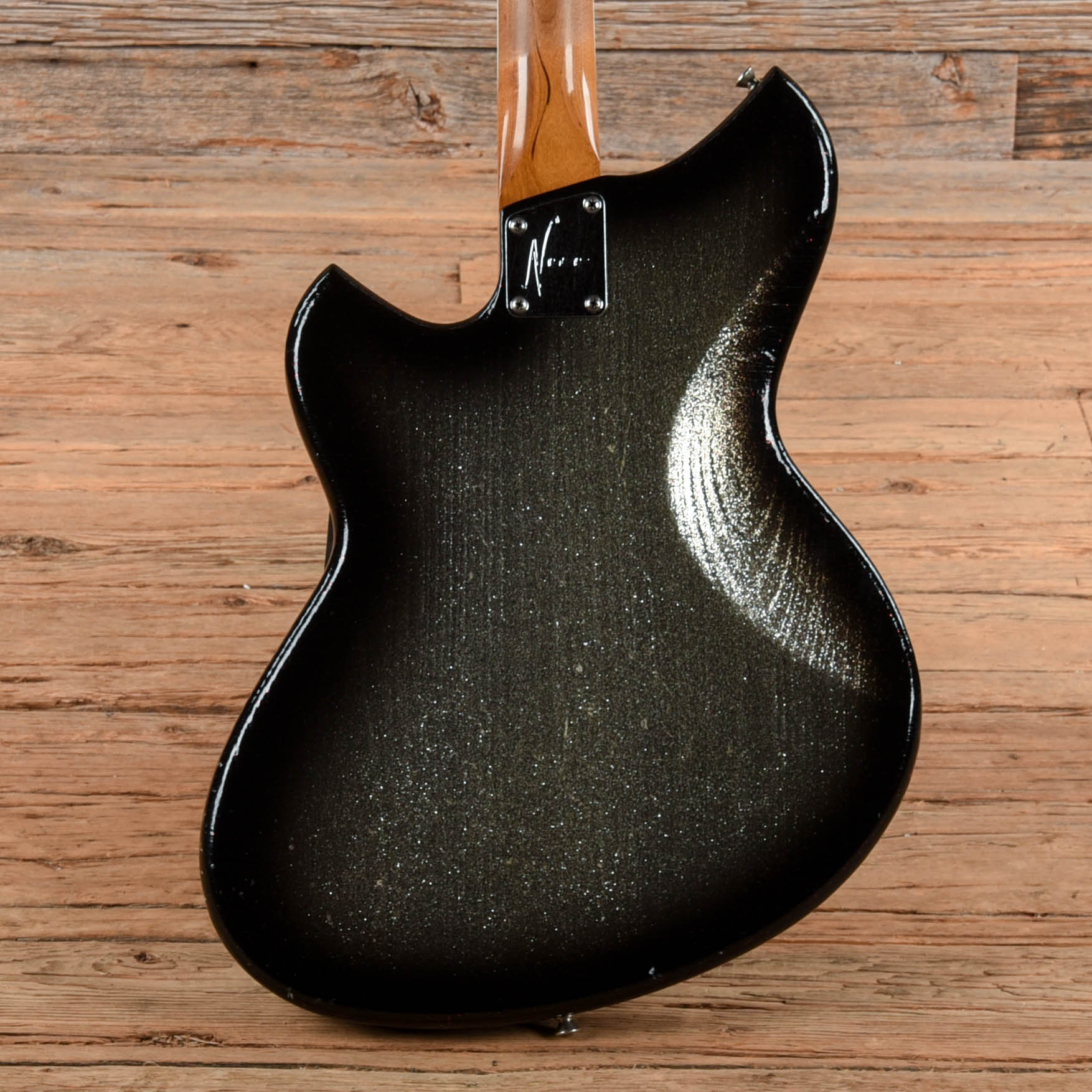 Novo Serus H2 Silver Sparkle over Bull Black Electric Guitars / Solid Body