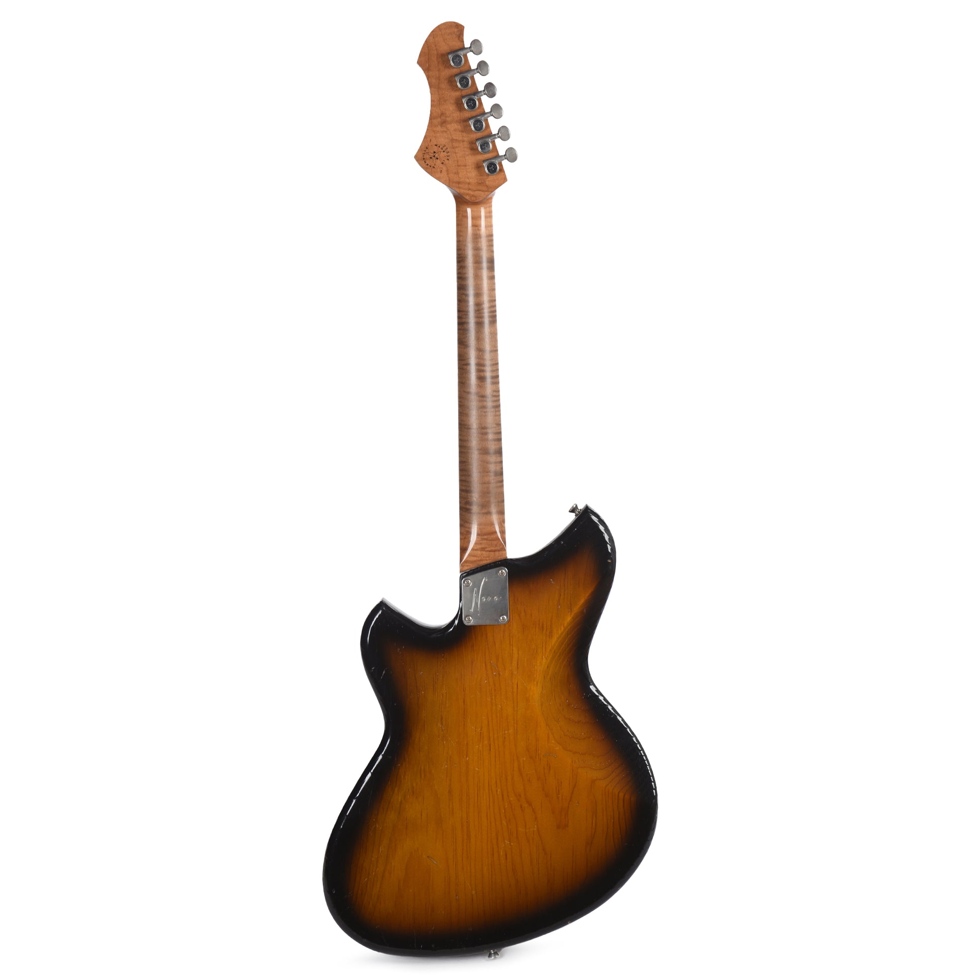 Novo Serus J 2-Tone Burst Light Distress w/Black Block Inlays & Fralin P-90 Pickups Electric Guitars / Solid Body
