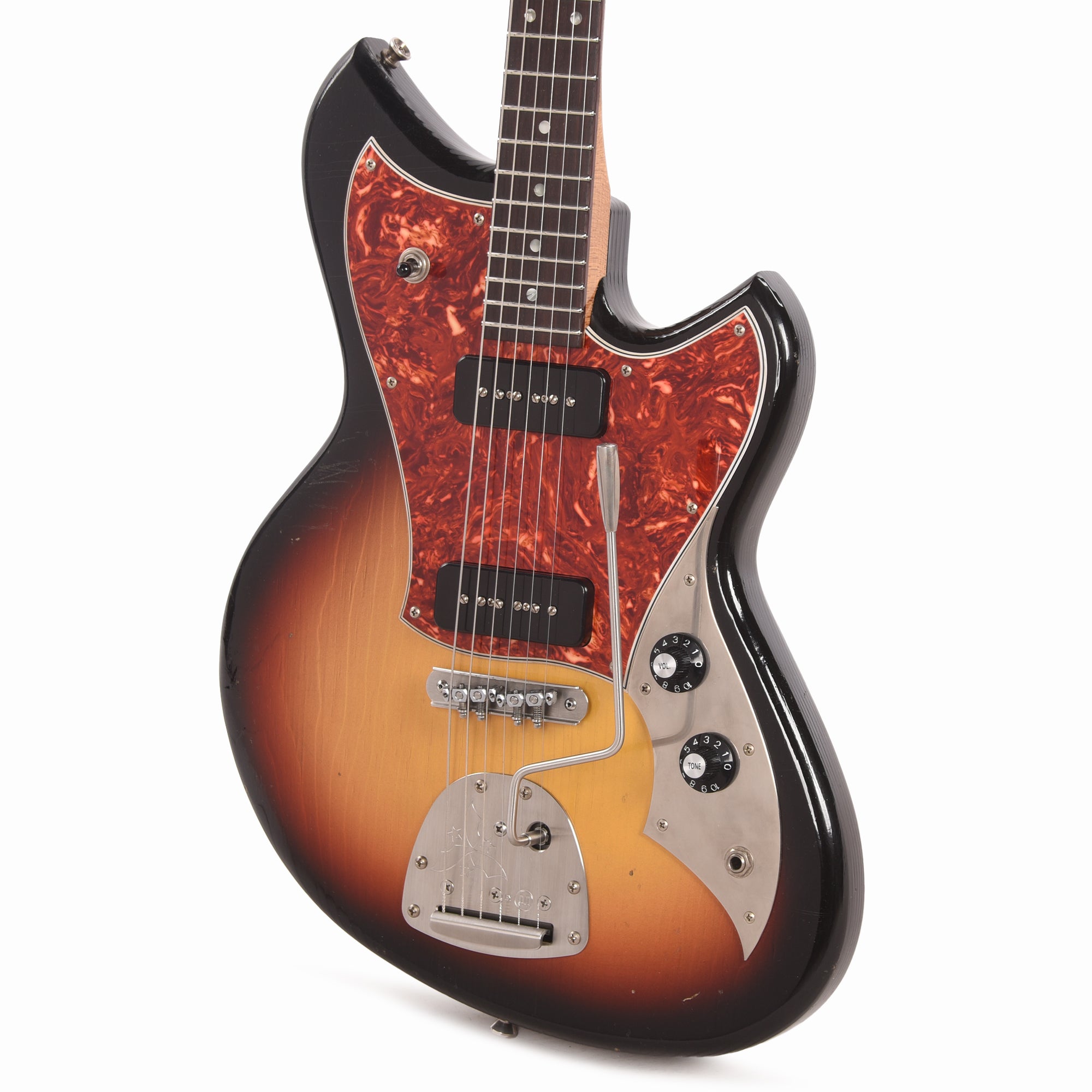 Novo Serus J '64 3-Tone Burst Light Distress w/Fralin P-90 Pickups Electric Guitars / Solid Body