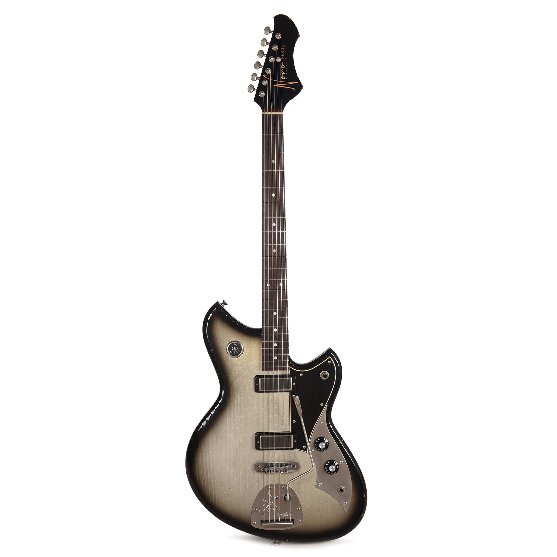 Novo Serus J Baritone Inca Burst Light Distress w/Lollar Mini-Broilers Electric Guitars / Solid Body