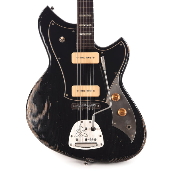 Novo Serus J Bull Black Medium Distress w/ Fralin P-90 Pickups ...