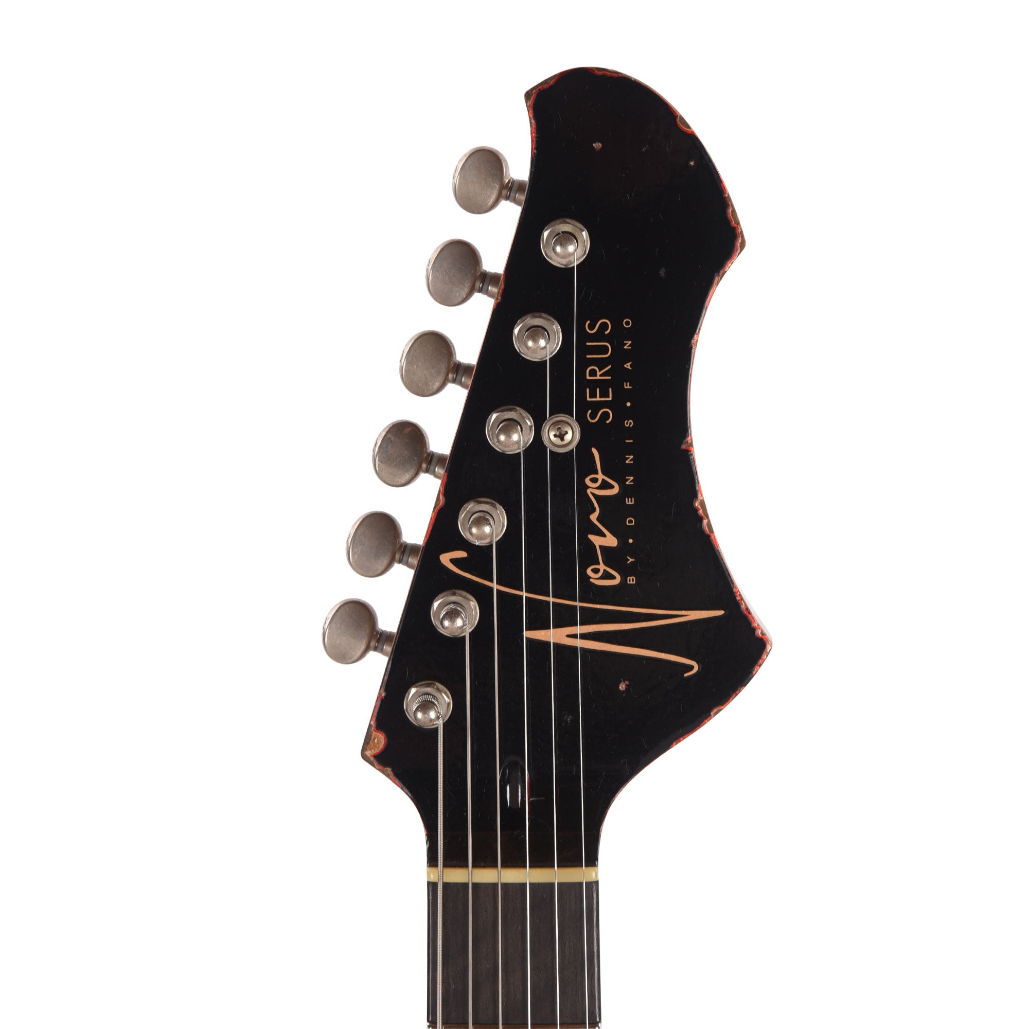 Novo Serus J Bull Black Over Candy Apple Red Medium Distress w/Bakelite Pickguard Electric Guitars / Solid Body