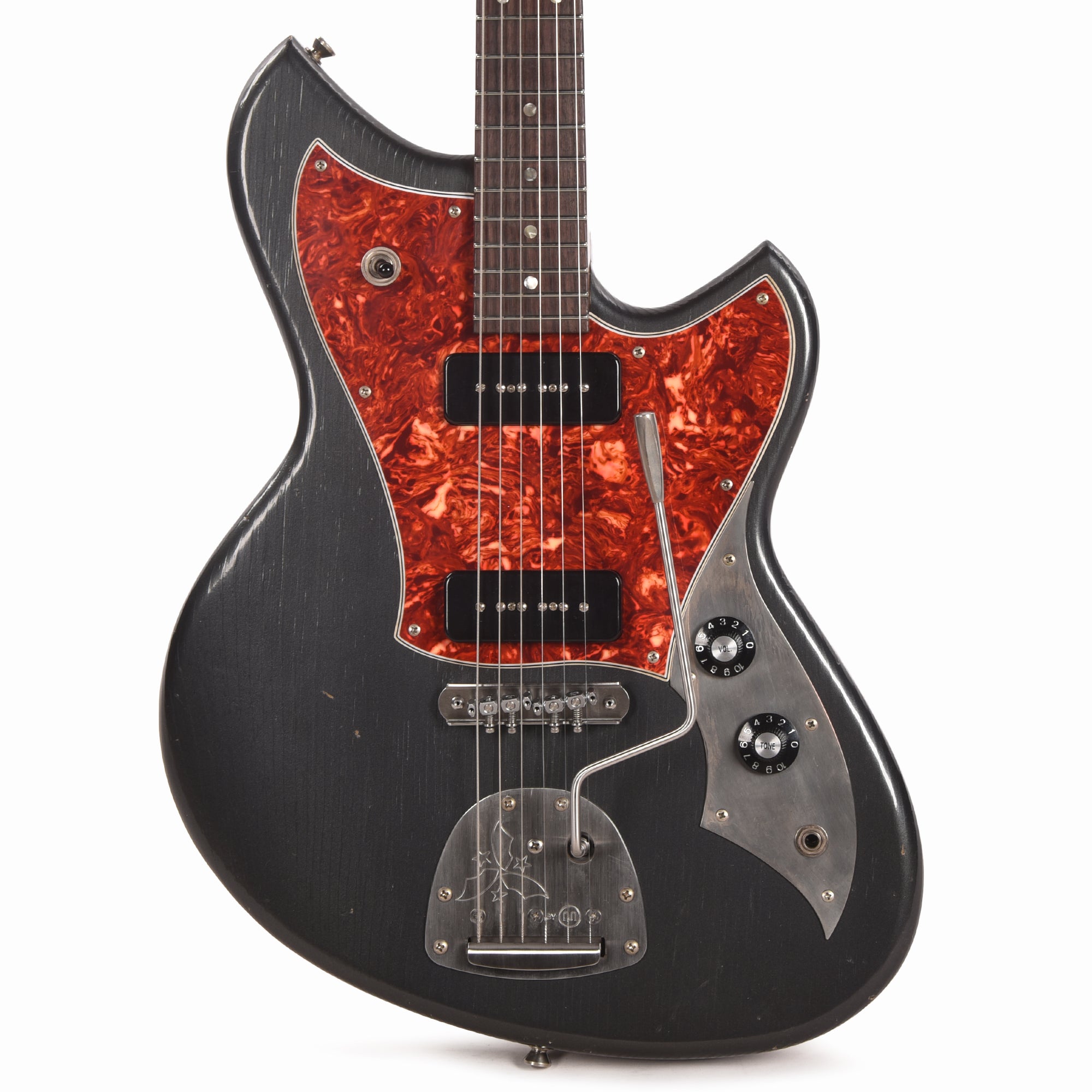 Novo Serus J Charcoal Frost Light Distress w/Fralin P-90 Pickups Electric Guitars / Solid Body