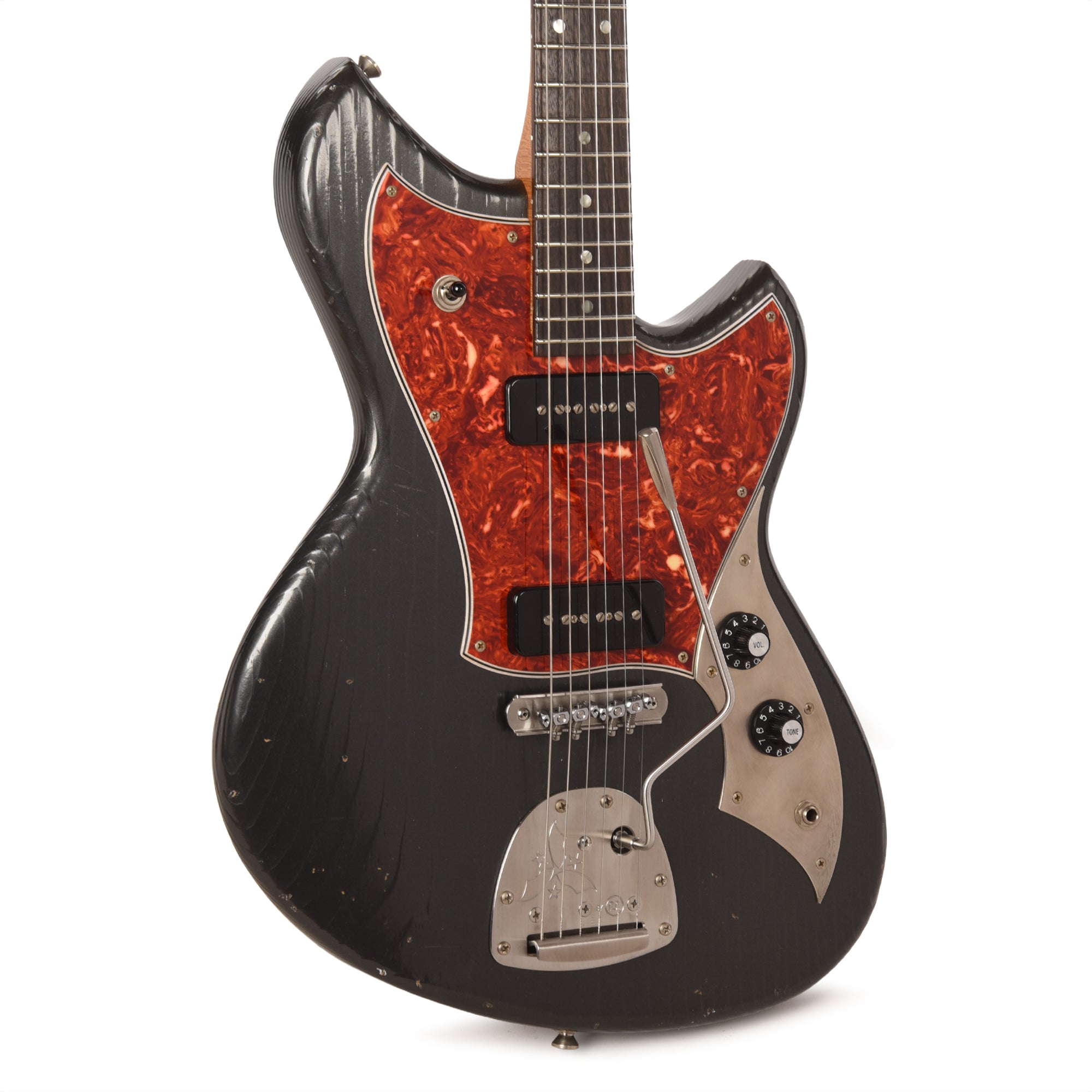 Novo Serus J Charcoal Frost Light Distress w/Fralin P-90 Pickups Electric Guitars / Solid Body