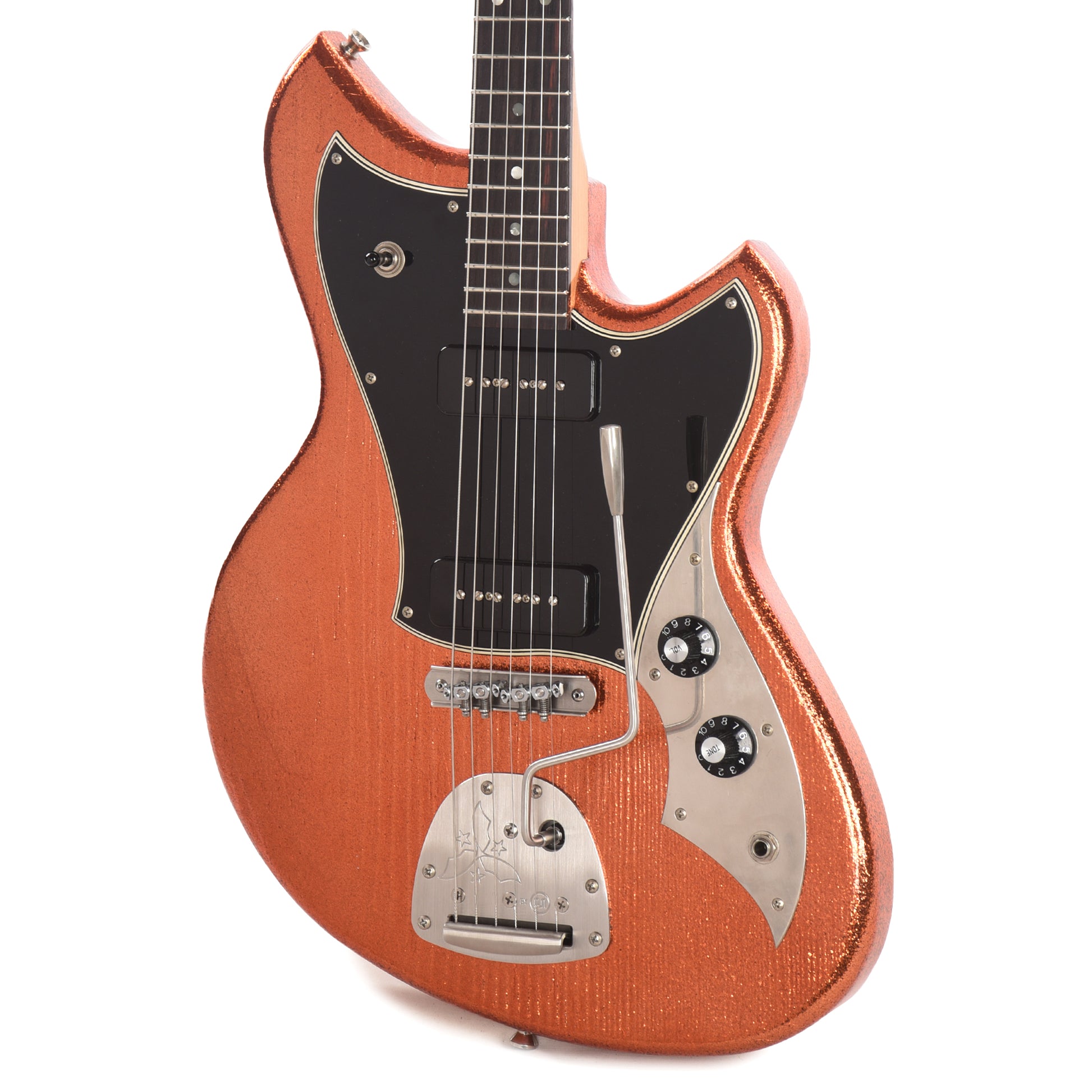 Novo Serus J Copper Sparkle Light Distress w/Fralin P-90s Electric Guitars / Solid Body