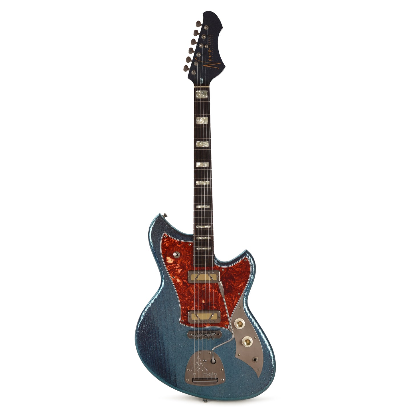Novo Serus J Custom Lake Placid Blue Sparkle Extra Light Distress w/Lollar Gold Foils Electric Guitars / Solid Body