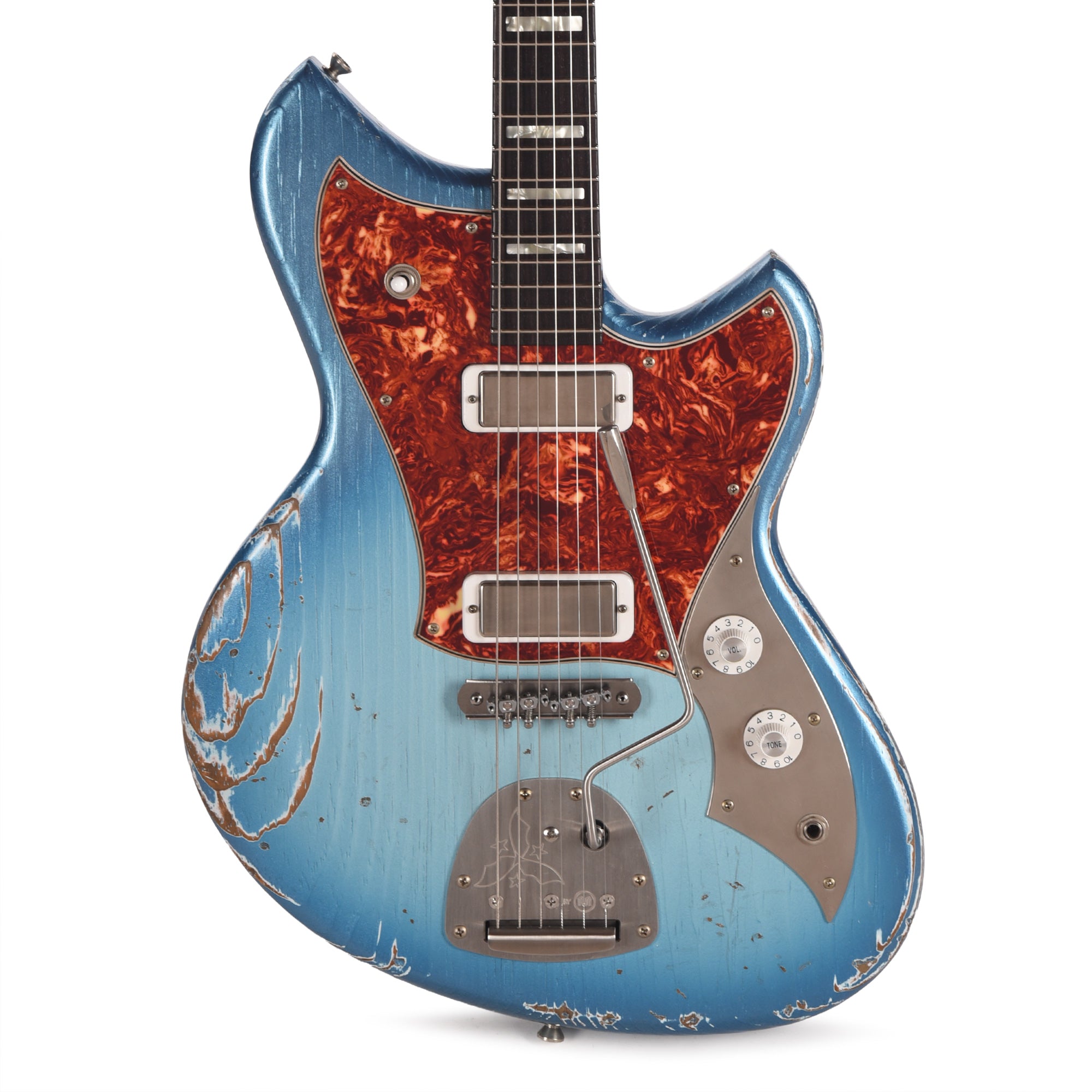 Novo Serus J Lake Sonic Burst Medium Distress w/ Lollar Firebird Pickups Electric Guitars / Solid Body