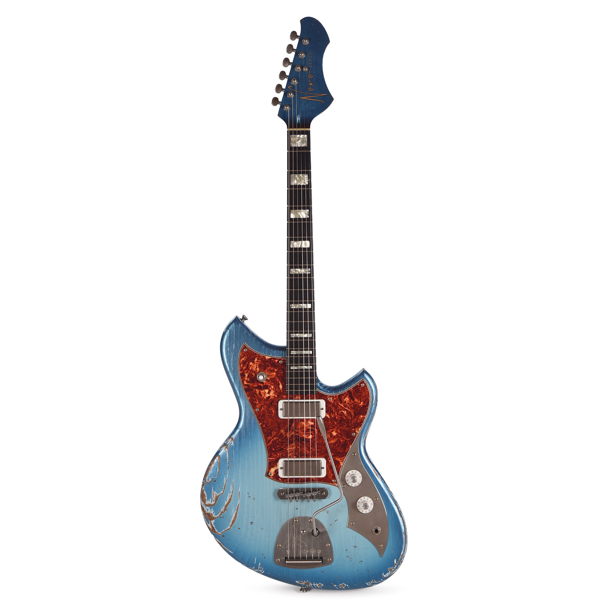 Novo Serus J Lake Sonic Burst Medium Distress w/ Lollar Firebird Pickups Electric Guitars / Solid Body