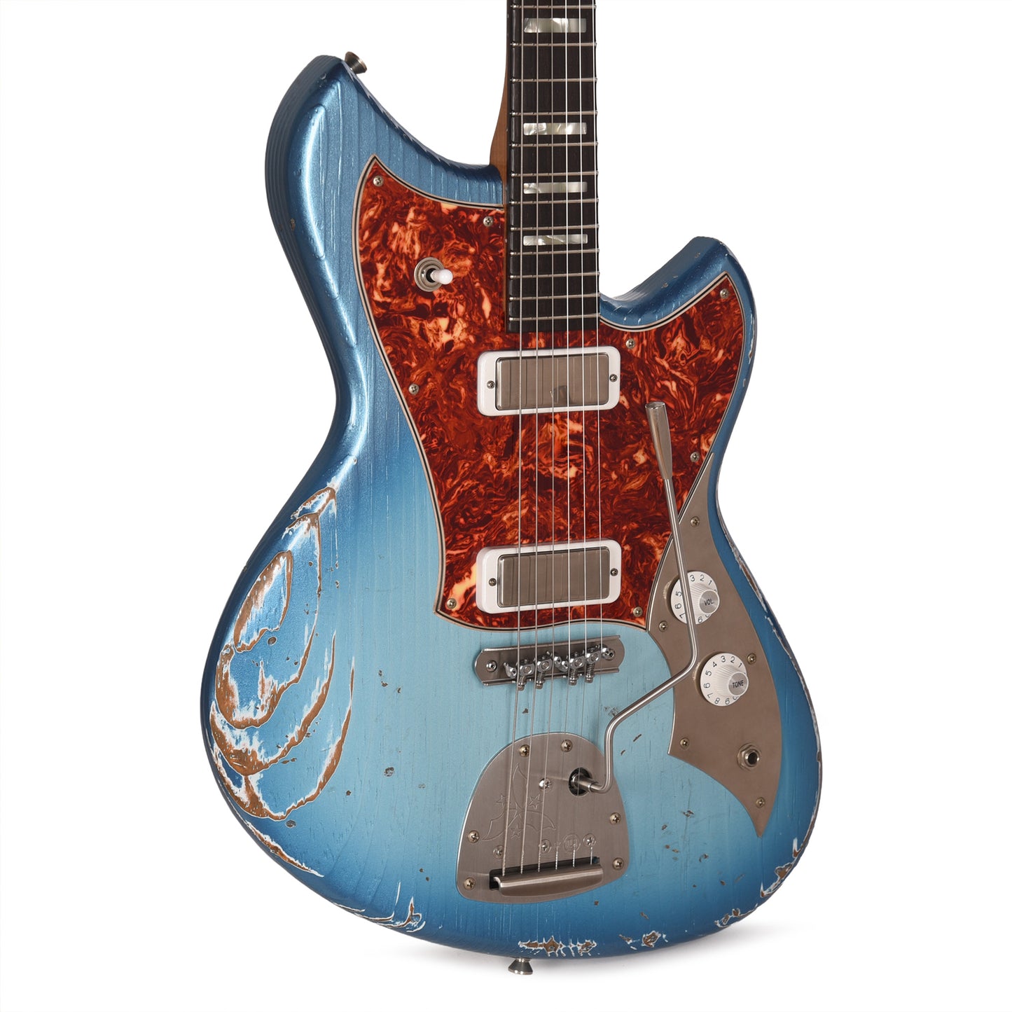 Novo Serus J Lake Sonic Burst Medium Distress w/ Lollar Firebird Pickups Electric Guitars / Solid Body