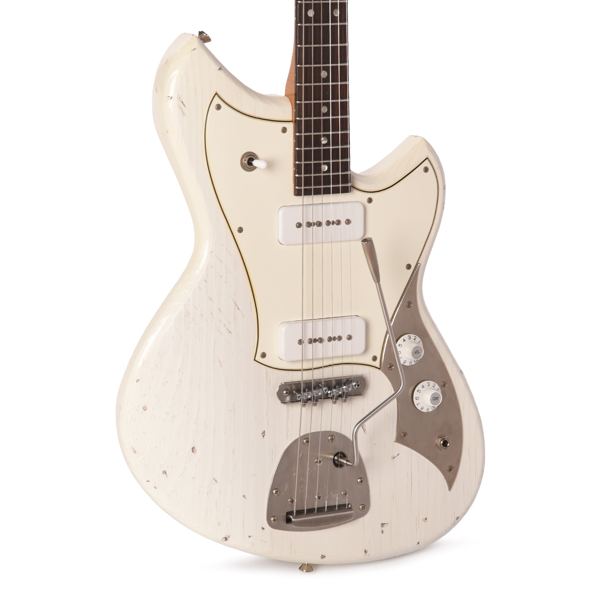 Novo Serus J Light Distress Olympic White w/Fralin P90s Electric Guitars / Solid Body