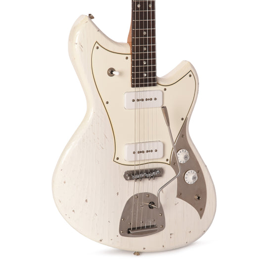 Novo Serus J Light Distress Olympic White w/Fralin P90s Electric Guitars / Solid Body