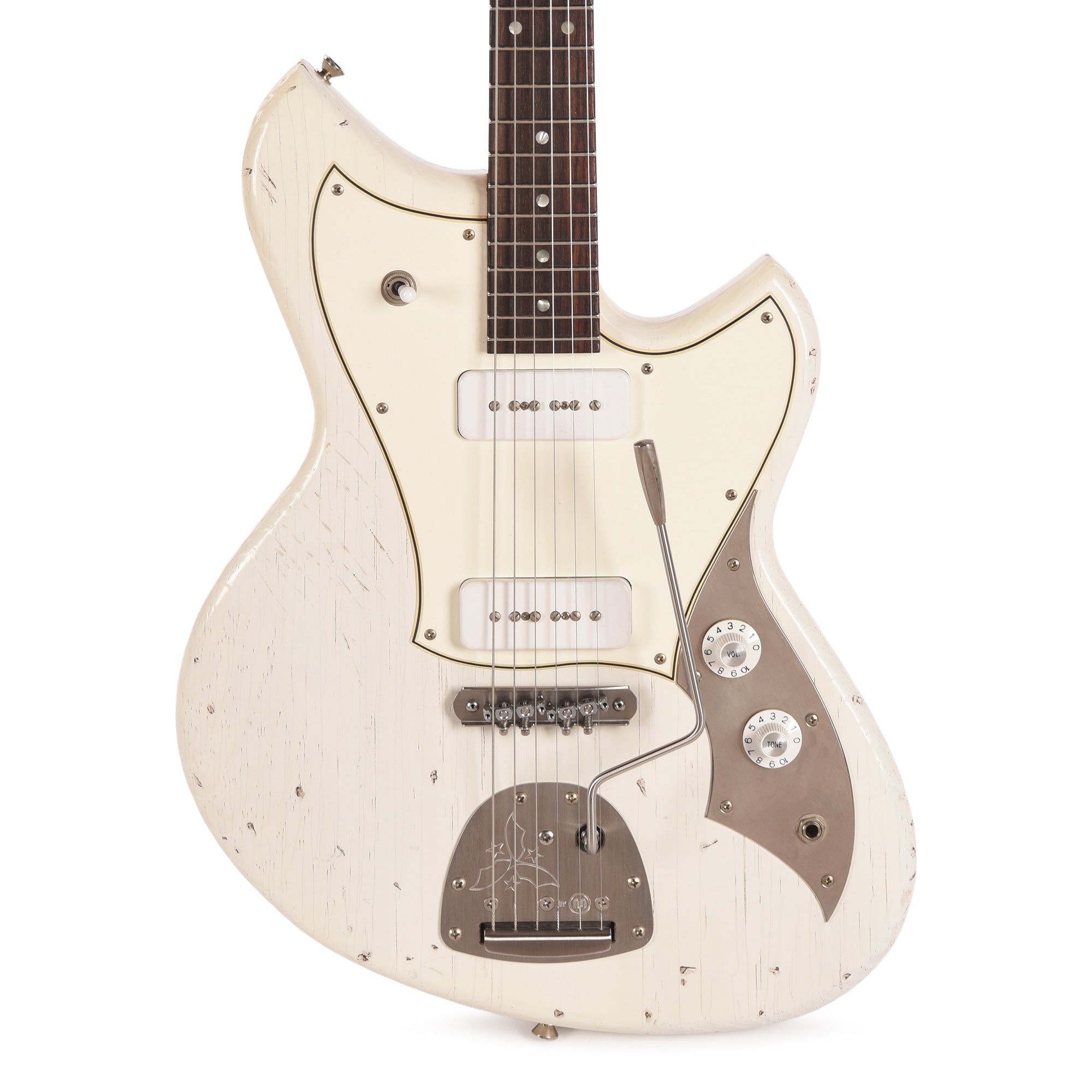 Novo Serus J Light Distress Olympic White w/Fralin P90s Electric Guitars / Solid Body