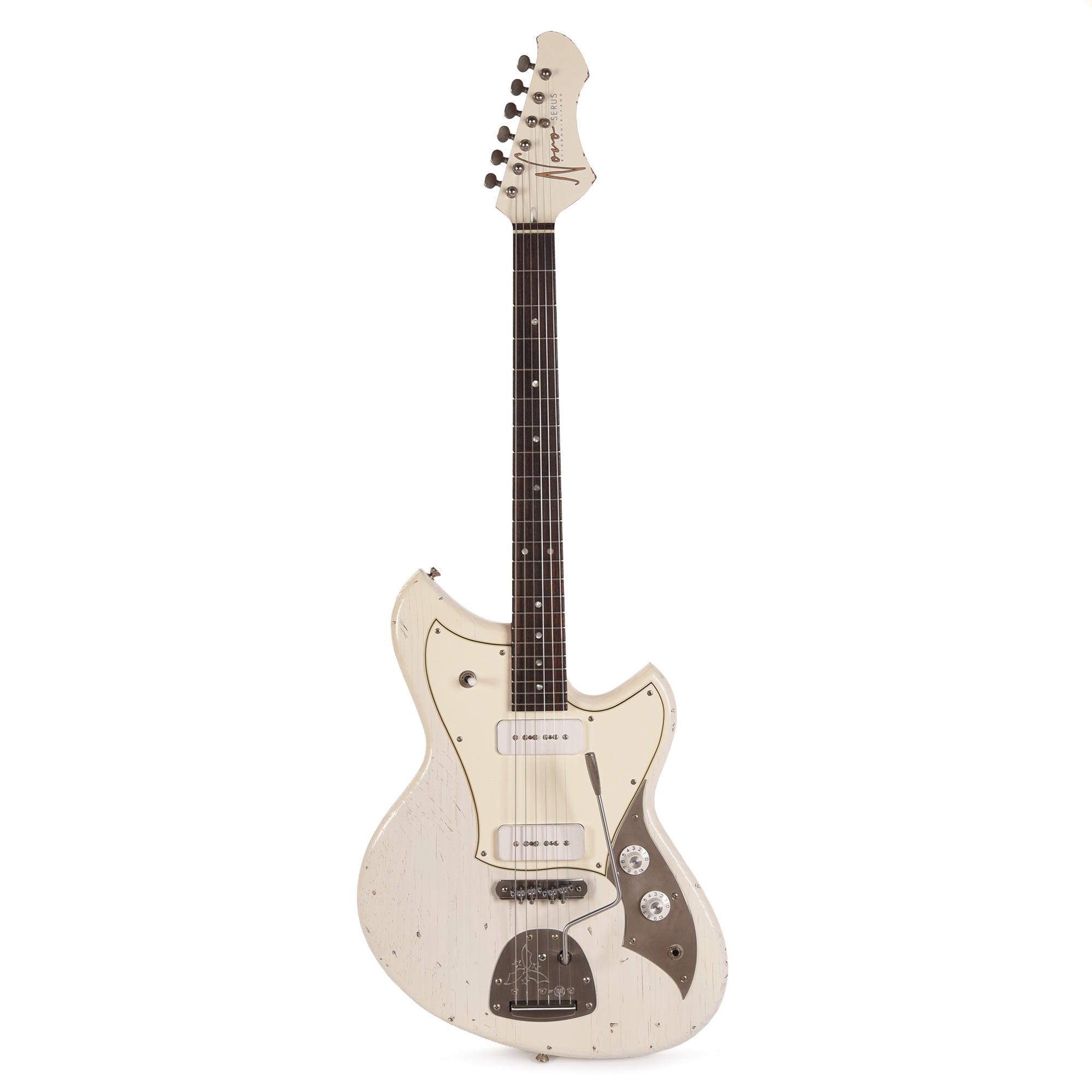 Novo Serus J Light Distress Olympic White w/Fralin P90s Electric Guitars / Solid Body
