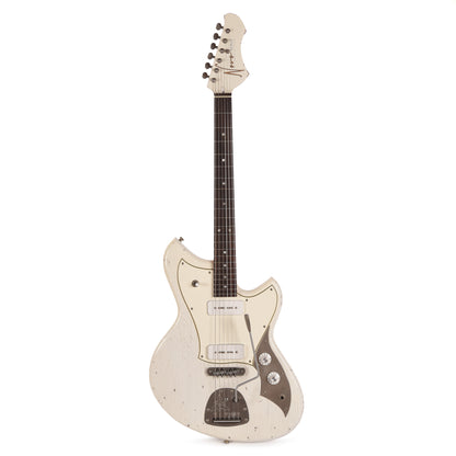 Novo Serus J Light Distress Olympic White w/Fralin P90s Electric Guitars / Solid Body