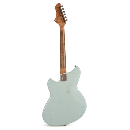 Novo Serus J Light Distress Sonic Blue w/Figured Maple Neck & Fralin P-90s Electric Guitars / Solid Body