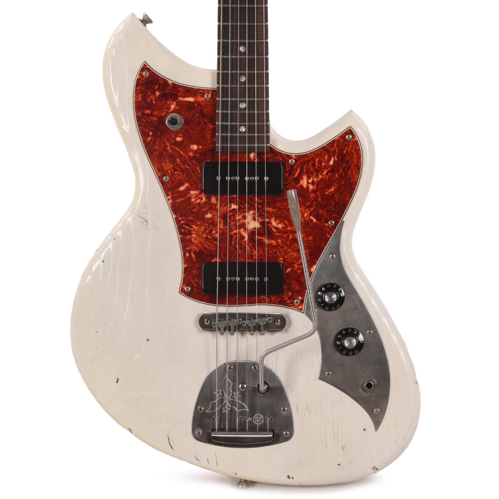 Novo Serus J Olympic White Light Distress w/Fralin P-90 Pickups Electric Guitars / Solid Body