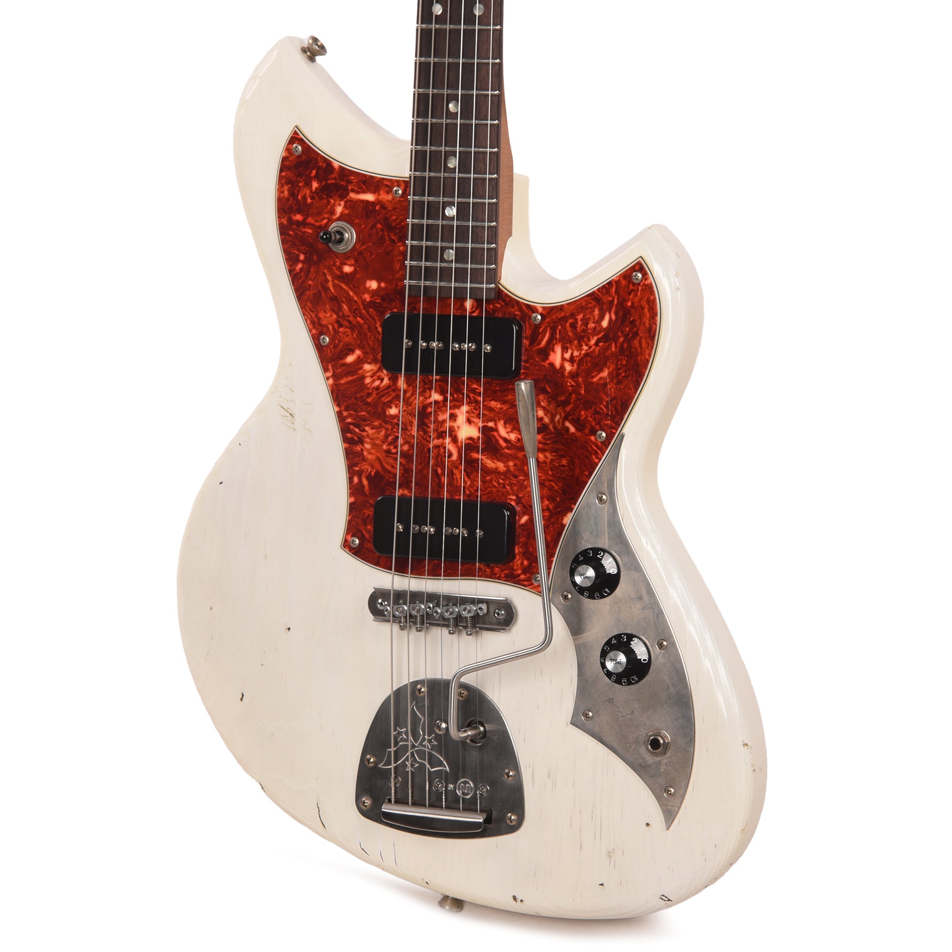 Novo Serus J Olympic White Light Distress w/Fralin P-90 Pickups Electric Guitars / Solid Body