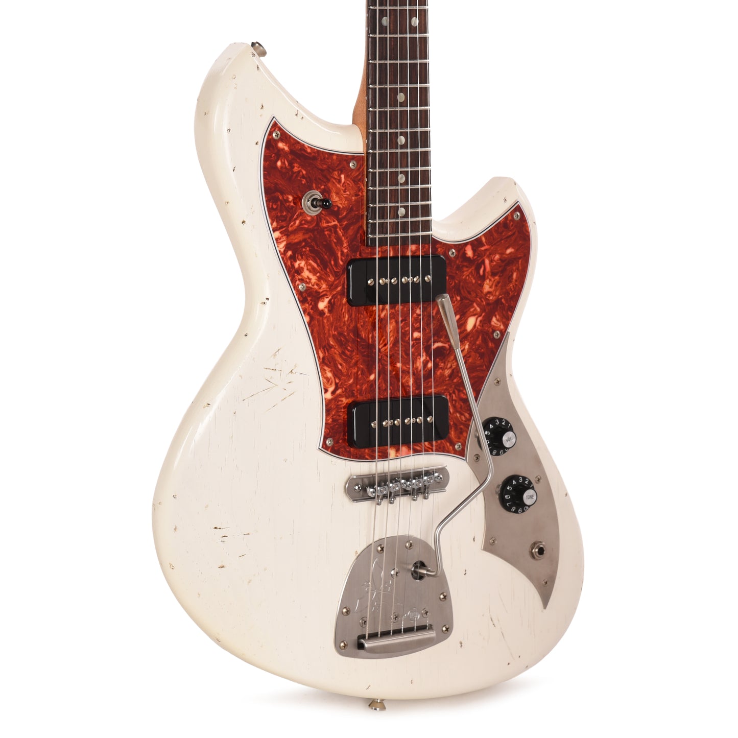 Novo Serus J Olympic White Light Distress w/Fralin P-90 Pickups Electric Guitars / Solid Body