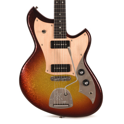 Novo Serus J Sienna Burst Sparkle Extra Light Distress w/Fralin P90s Electric Guitars / Solid Body