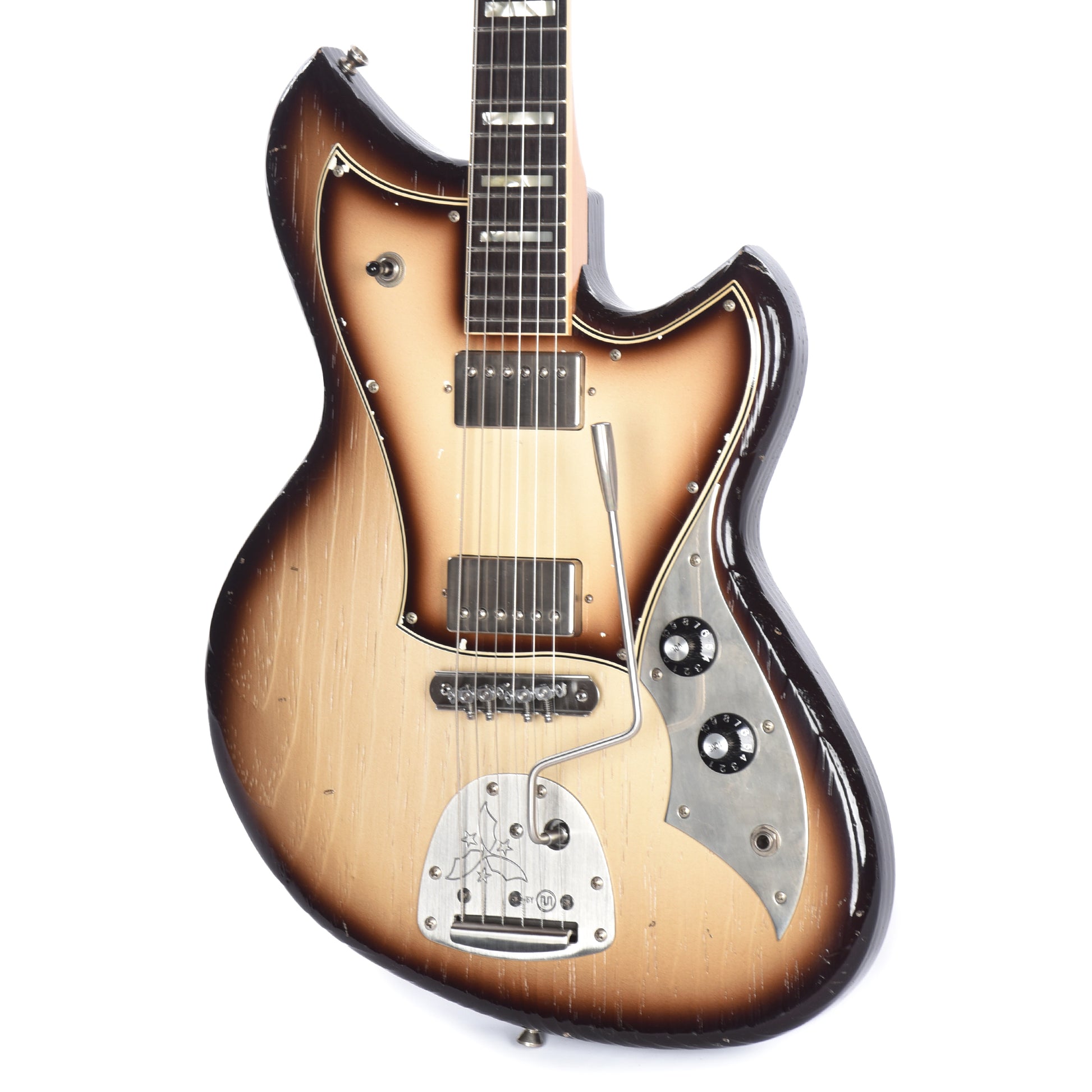Novo Serus J Toasted Marshallow Burst Light Distress w/Fralin Pure PAF Humbuckers & Matching Pickguard Electric Guitars / Solid Body