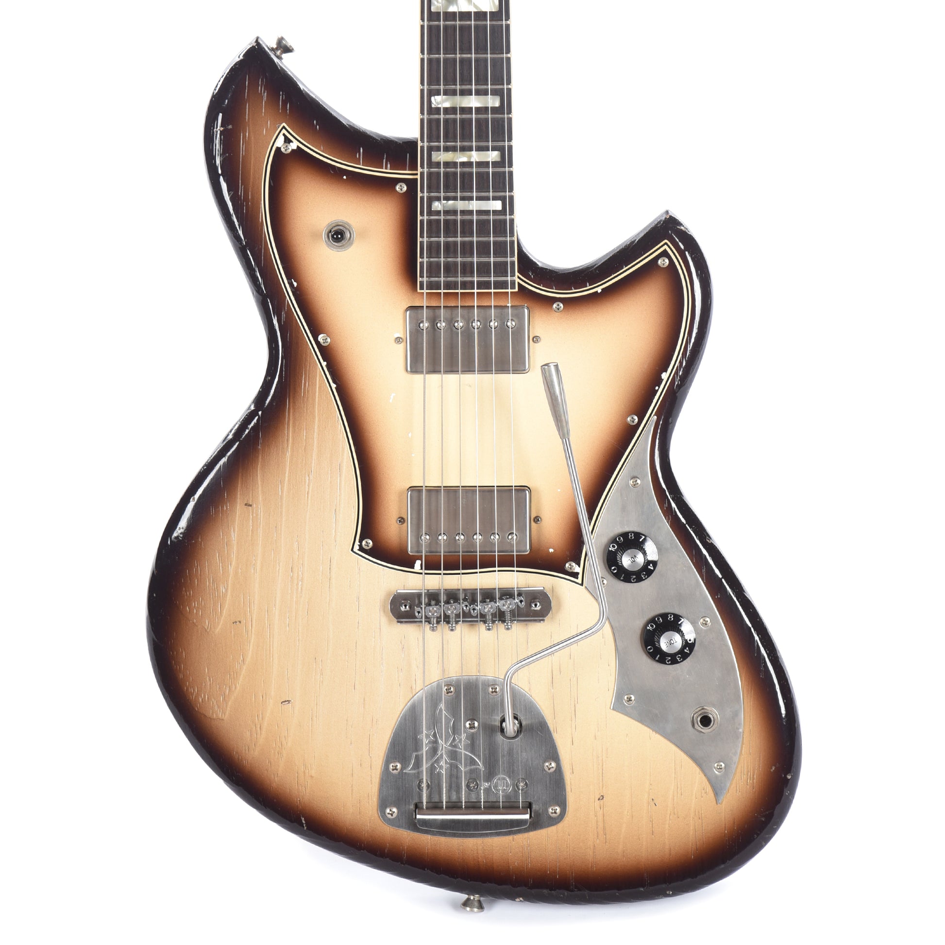 Novo Serus J Toasted Marshallow Burst Light Distress w/Fralin Pure PAF Humbuckers & Matching Pickguard Electric Guitars / Solid Body
