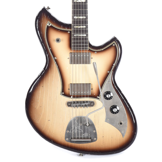 Novo Serus J Toasted Marshallow Burst Light Distress w/Fralin Pure PAF Humbuckers & Matching Pickguard Electric Guitars / Solid Body