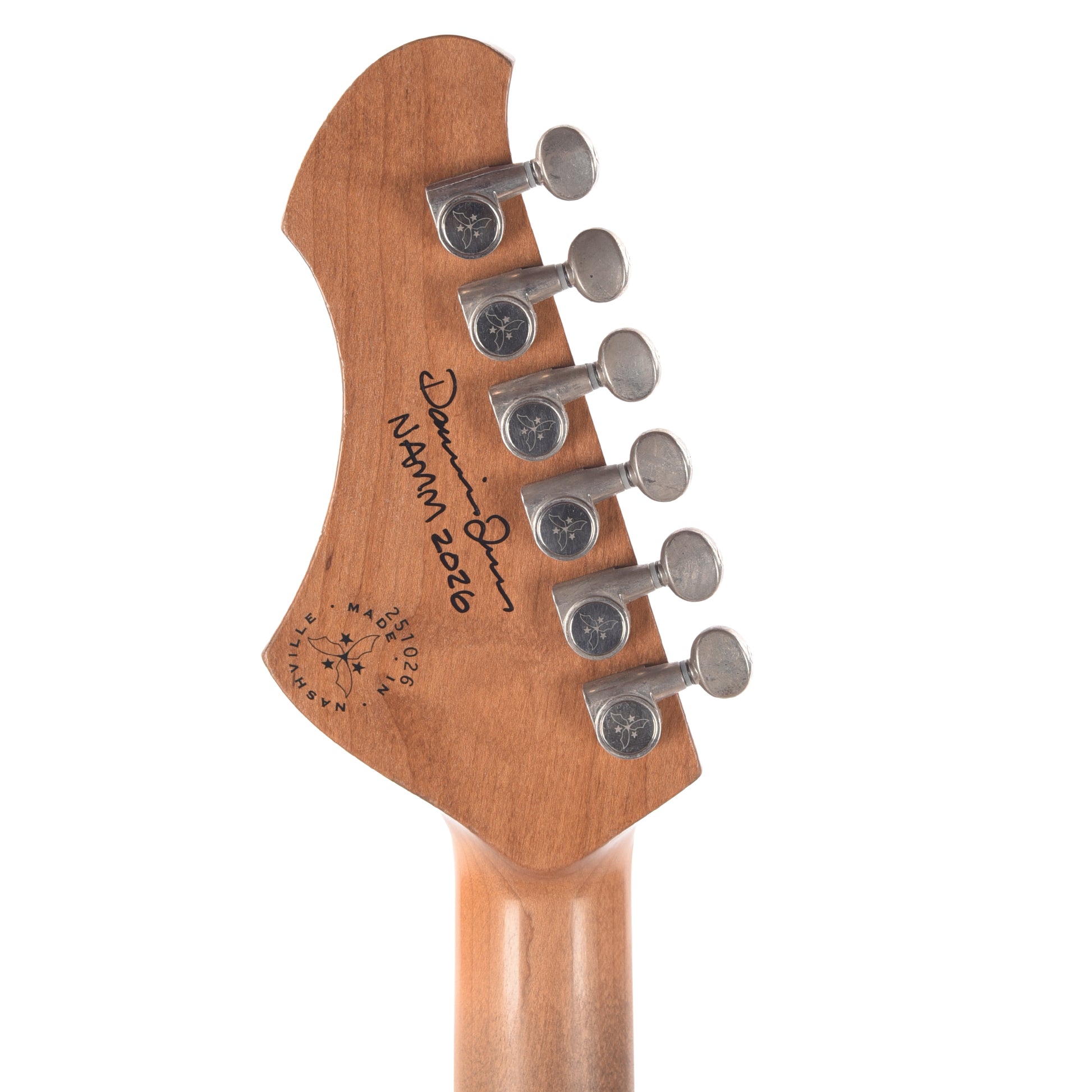 Novo Serus JHH Toasted Marshmallow Light Distress w/Lollartron Pickups (Displayed at NAMM 2026, Signed by Dennis Fano) Electric Guitars / Solid Body