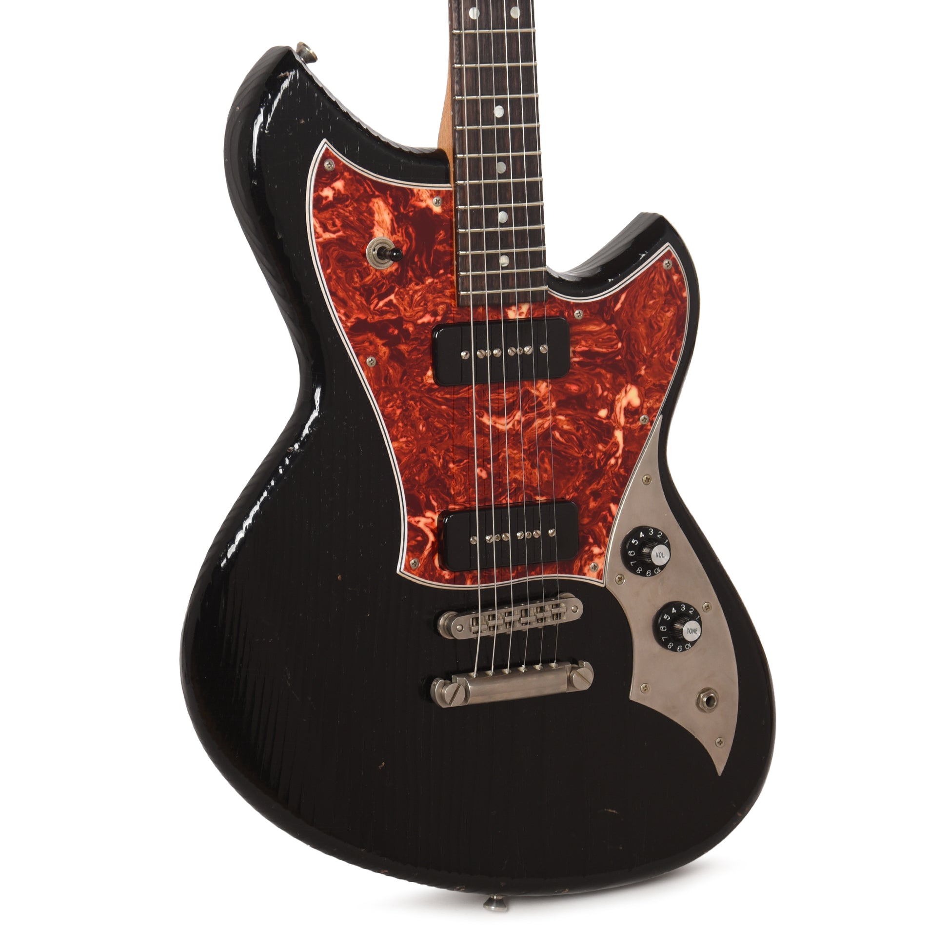 Novo Serus P2 Bull Black Light Distress w/Fralin P-90s Electric Guitars / Solid Body