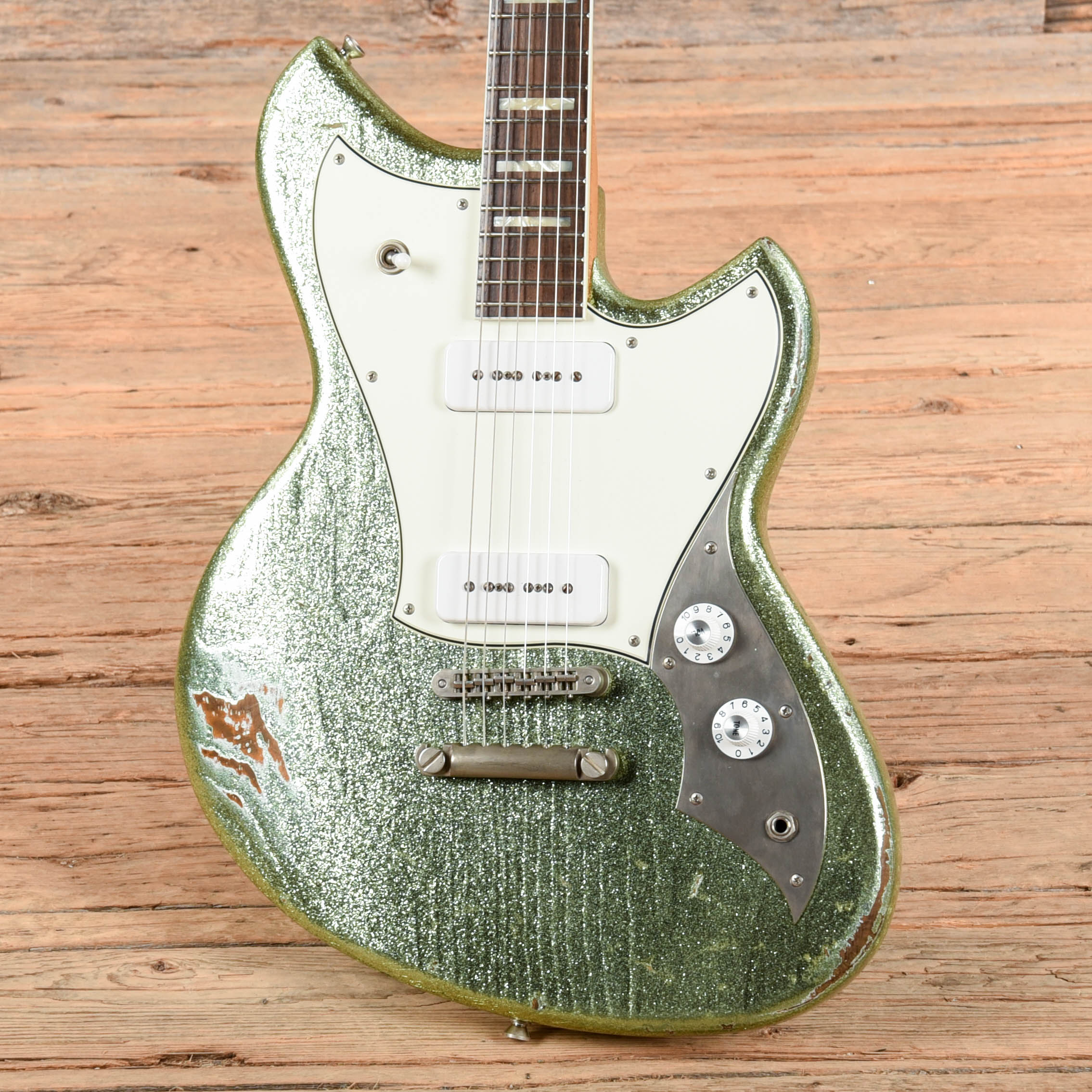 Novo Serus P2 Coke Bottle Green Sparkle Electric Guitars / Solid Body