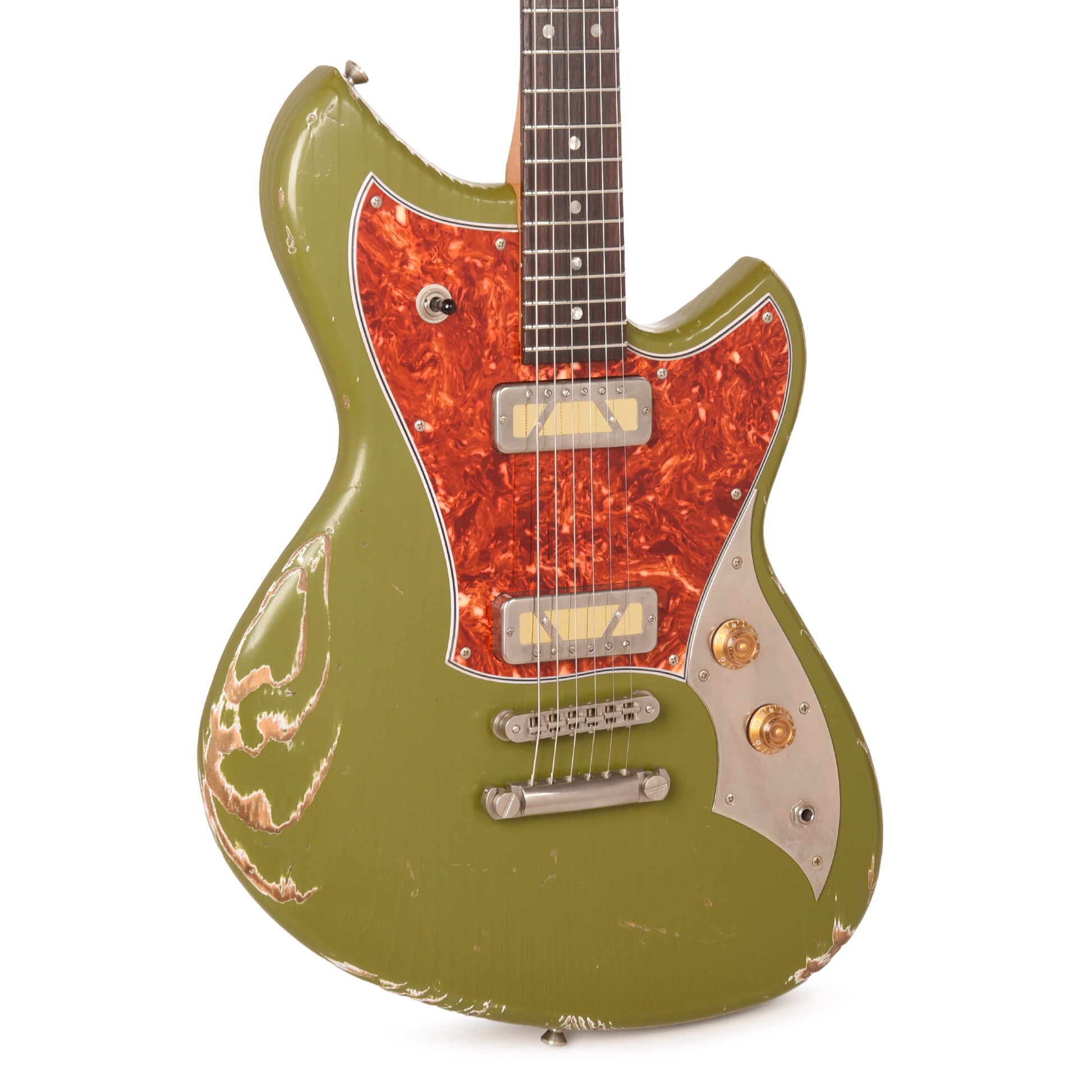 Novo Serus P2 Medium Distress Uffington Green w/Novo Gold Foils by Lollar Electric Guitars / Solid Body