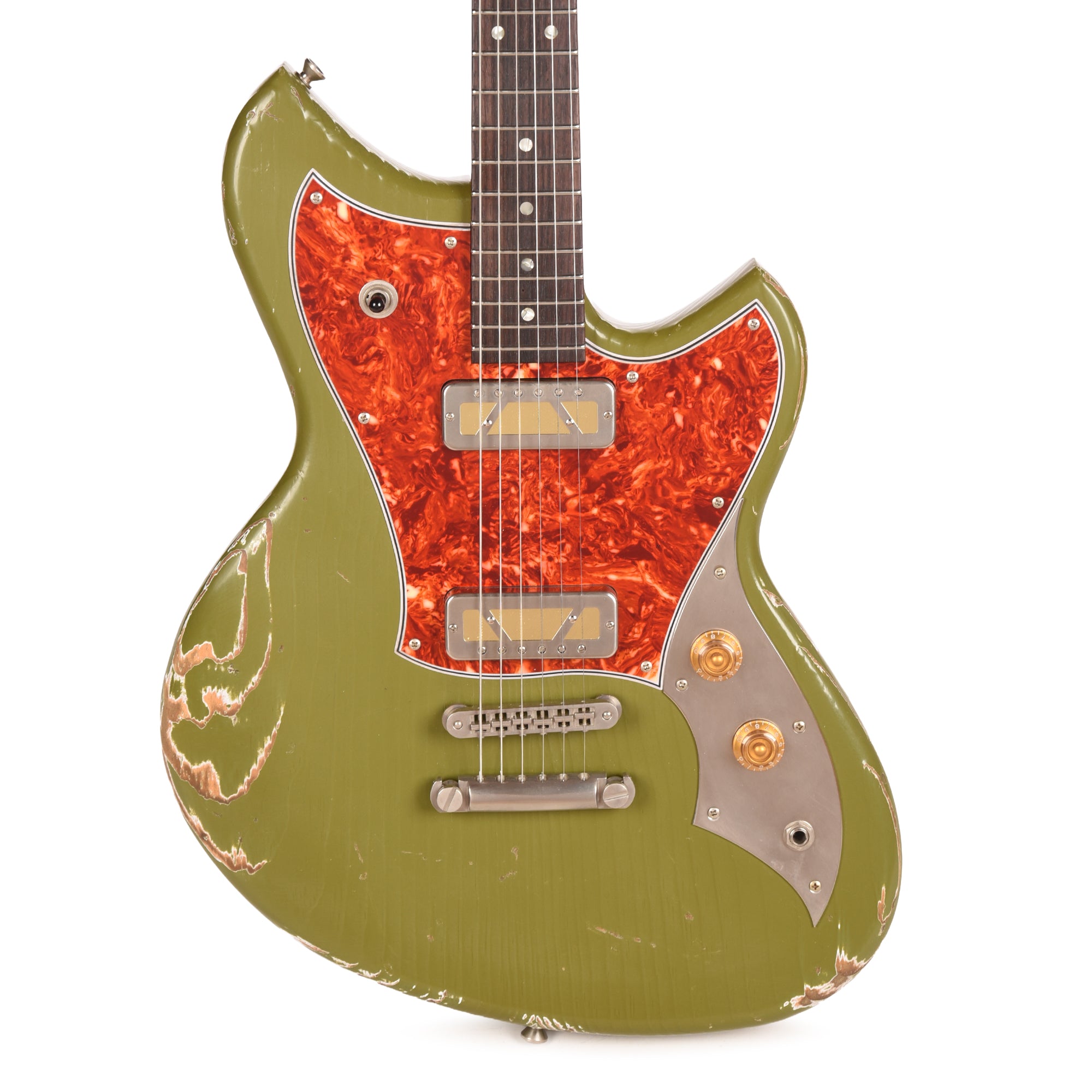 Novo Serus P2 Medium Distress Uffington Green w/Novo Gold Foils by Lollar Electric Guitars / Solid Body