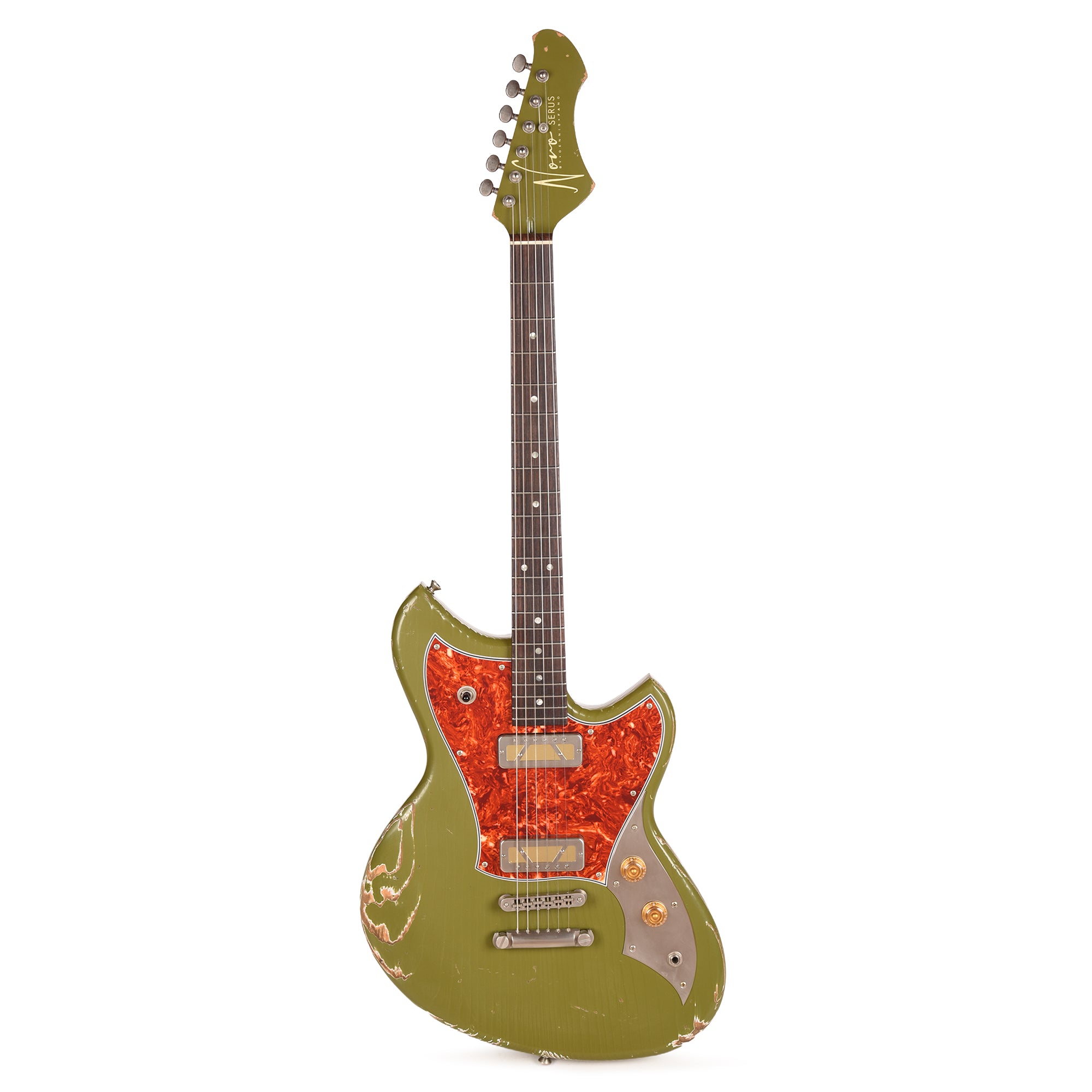 Novo Serus P2 Medium Distress Uffington Green w/Novo Gold Foils by Lollar Electric Guitars / Solid Body