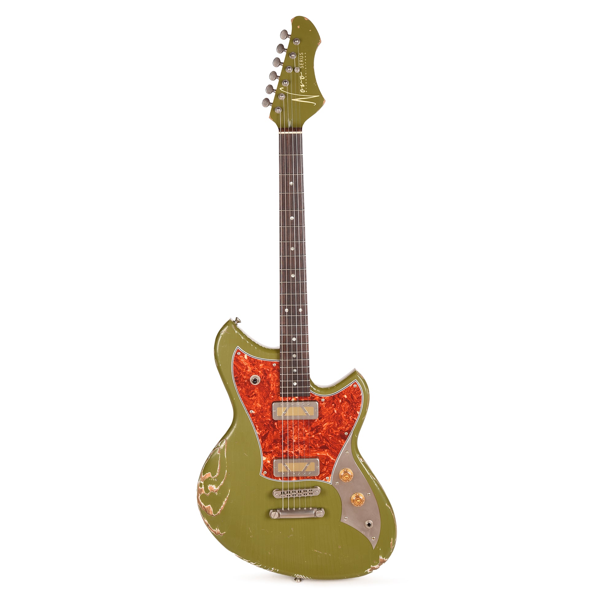 Novo Serus P2 Medium Distress Uffington Green w/Novo Gold Foils by Lollar Electric Guitars / Solid Body