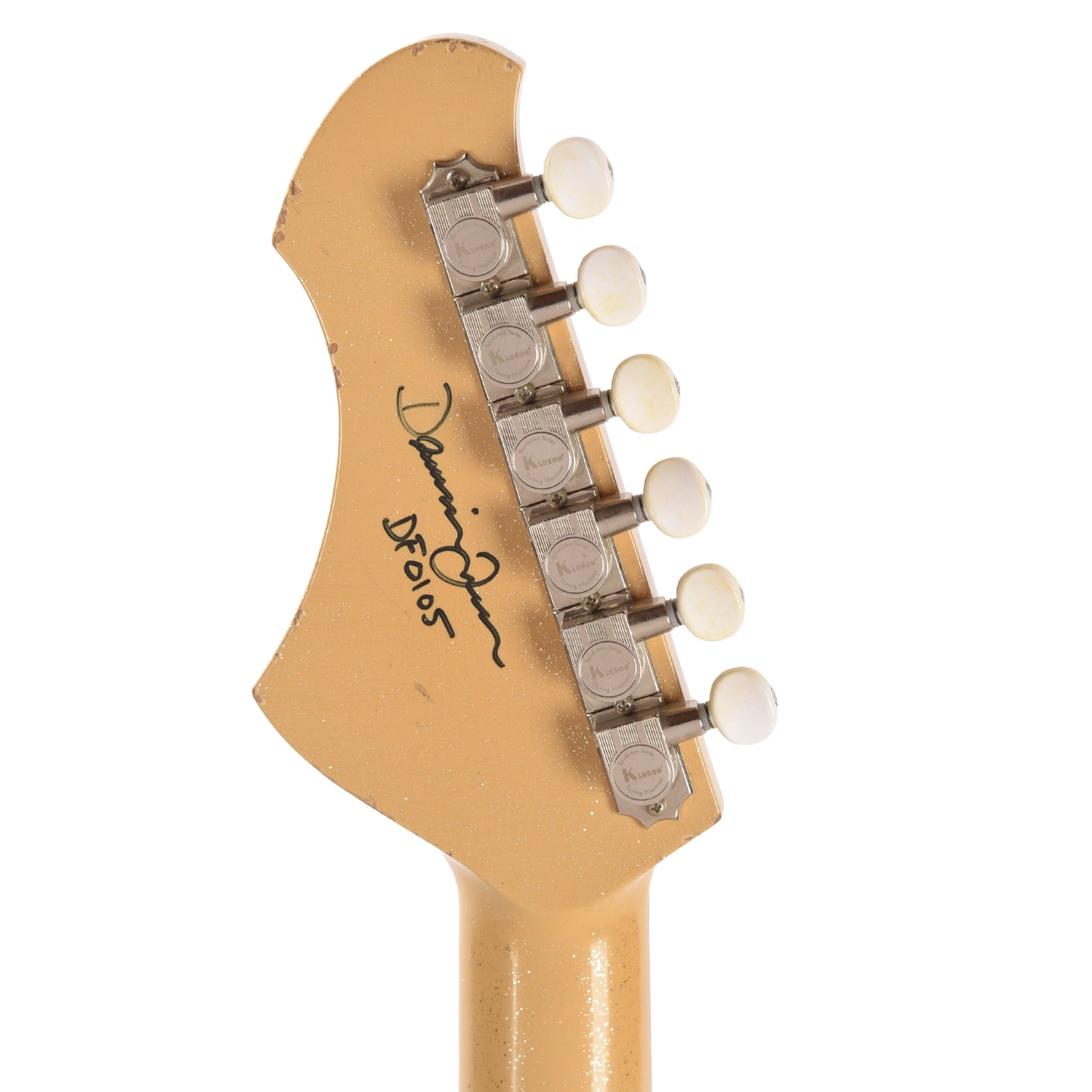 Novo Signature Chambered Serus T Desert Sand Silver Flake Light Distress w/White Vinyl Trim & Lipstick Pickups Electric Guitars / Solid Body