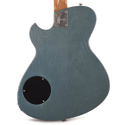 Novo Solus H2 Aged Pelham Blue Light Distress w/Fralin Pure PAF Humbuckers Electric Guitars / Solid Body