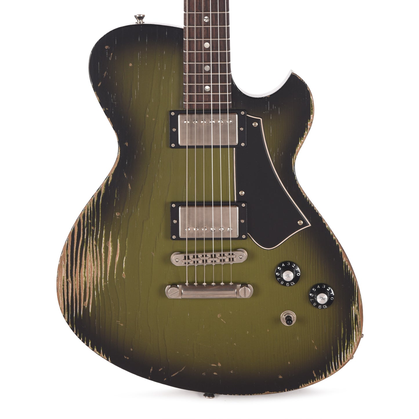Novo Solus H2 Medium Distress Uffington Burst w/Fralin Pure PAF Humbuckers Electric Guitars / Solid Body