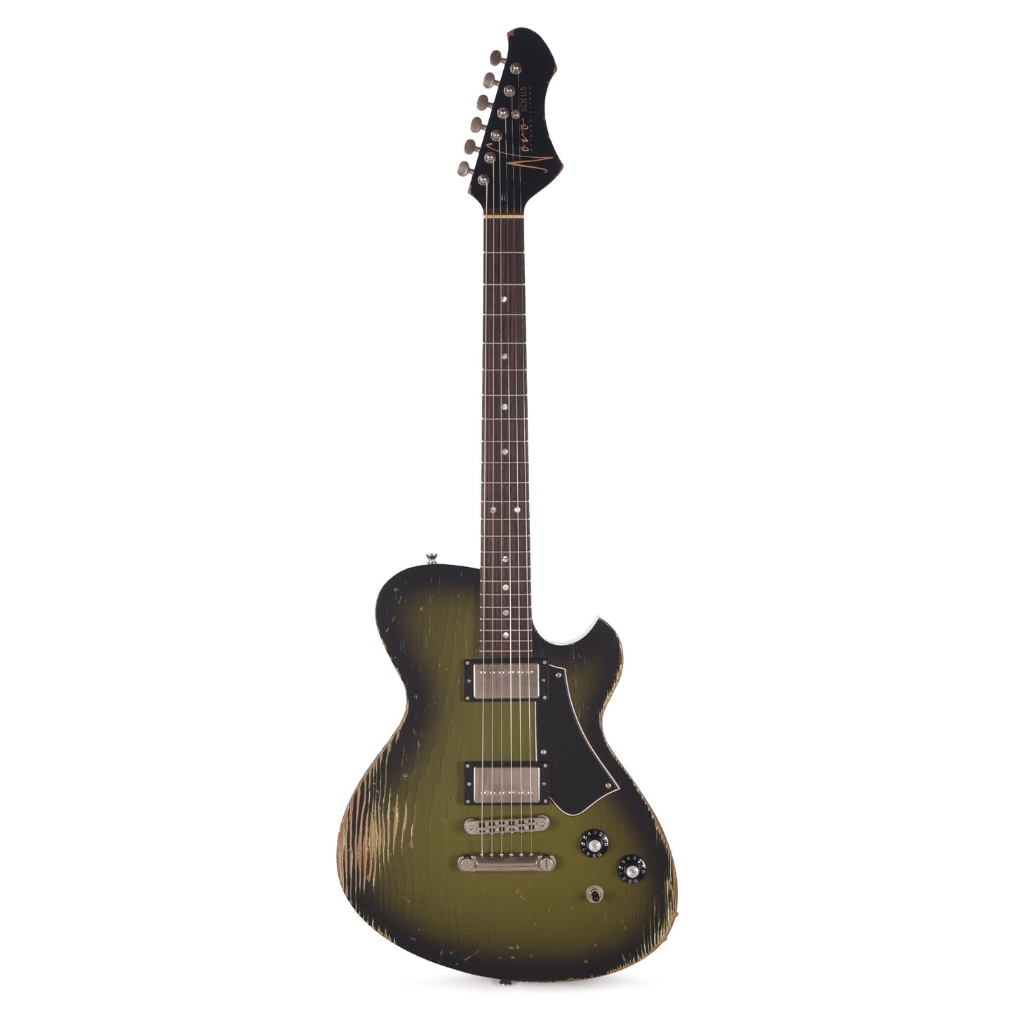 Novo Solus H2 Medium Distress Uffington Burst w/Fralin Pure PAF Humbuckers Electric Guitars / Solid Body