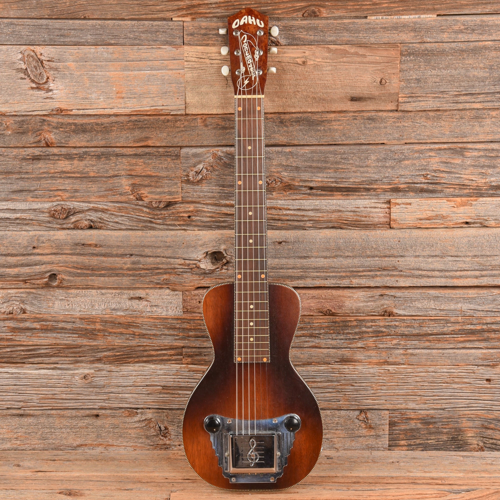 Oahu Tone Master Amp and Steel Guitar Natural 1960s Electric Guitars / Solid Body