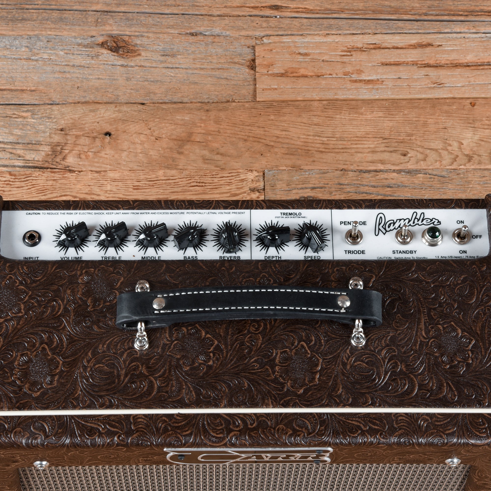 Carr Rambler 28/14W 1x12 6L6 Class A Tremolo & Reverb Combo Cowboy w/Footswitch