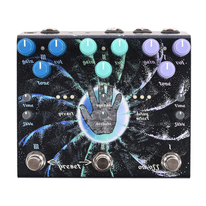 Old Blood Noise Endeavors Beam Splitter V2 Cool (Blue) Advanced Trereo Distortion Pedal Effect Pedals